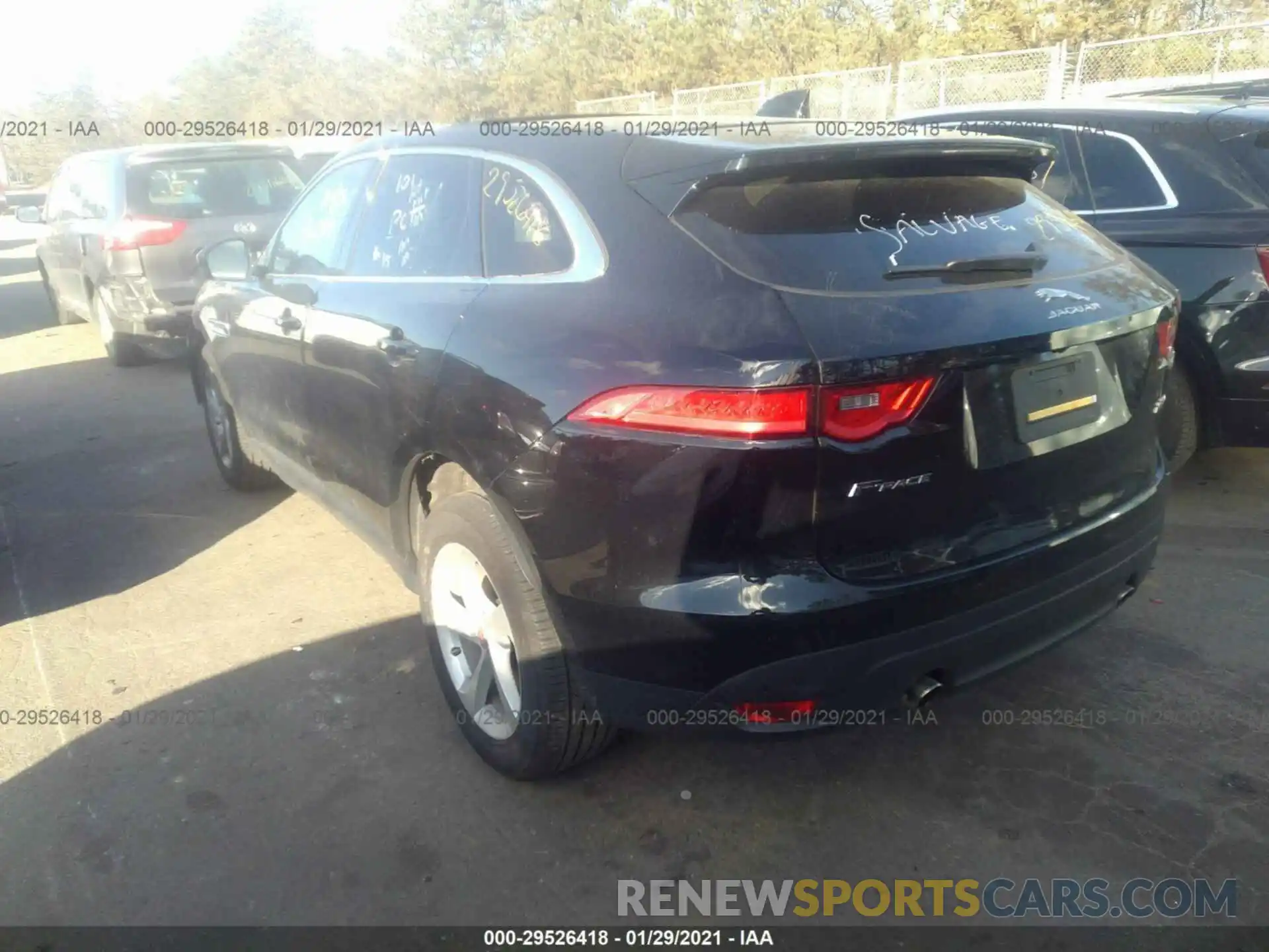 3 Photograph of a damaged car SADCS2FX0LA643202 JAGUAR F-PACE 2020