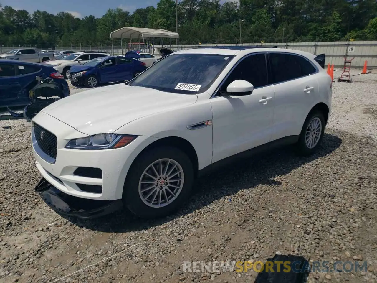 1 Photograph of a damaged car SADCS2FX2LA638535 JAGUAR F-PACE 2020