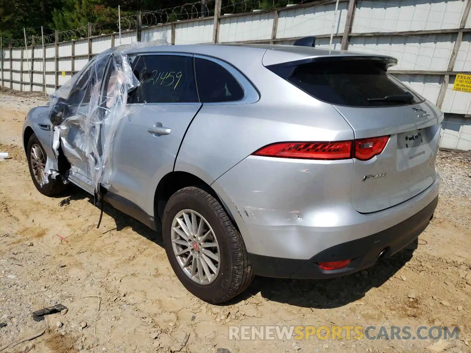 3 Photograph of a damaged car SADCS2FX8LA639530 JAGUAR F-PACE 2020