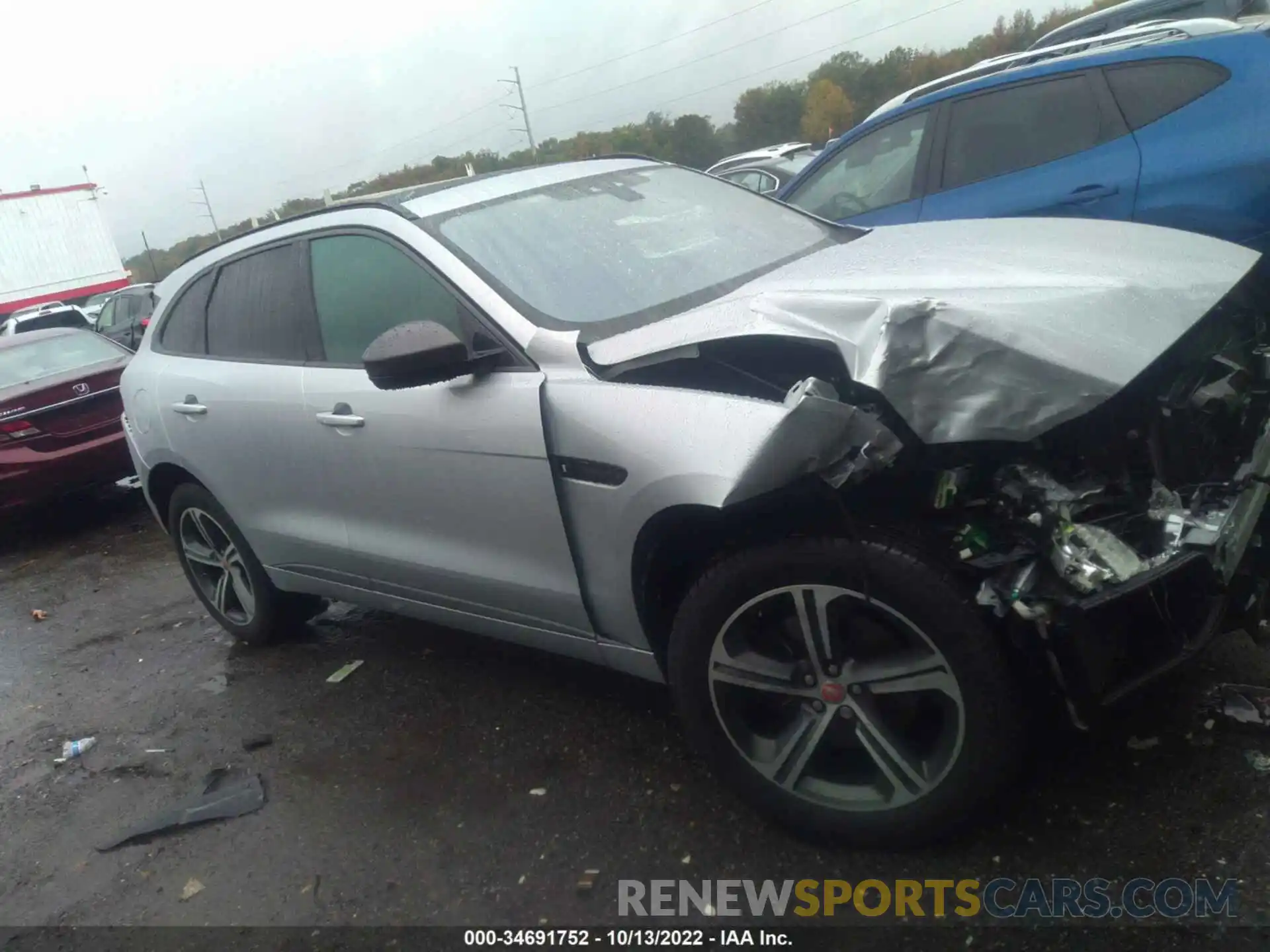 1 Photograph of a damaged car SADCX2GX5LA652302 JAGUAR F-PACE 2020