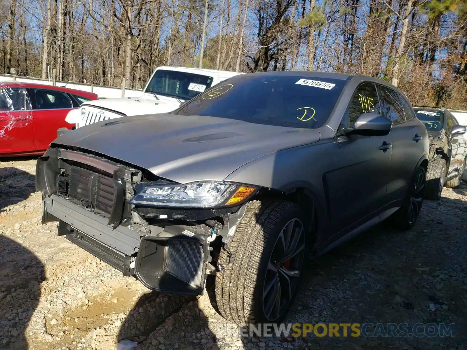 2 Photograph of a damaged car SADCZ2EE5LA653591 JAGUAR F-PACE 2020