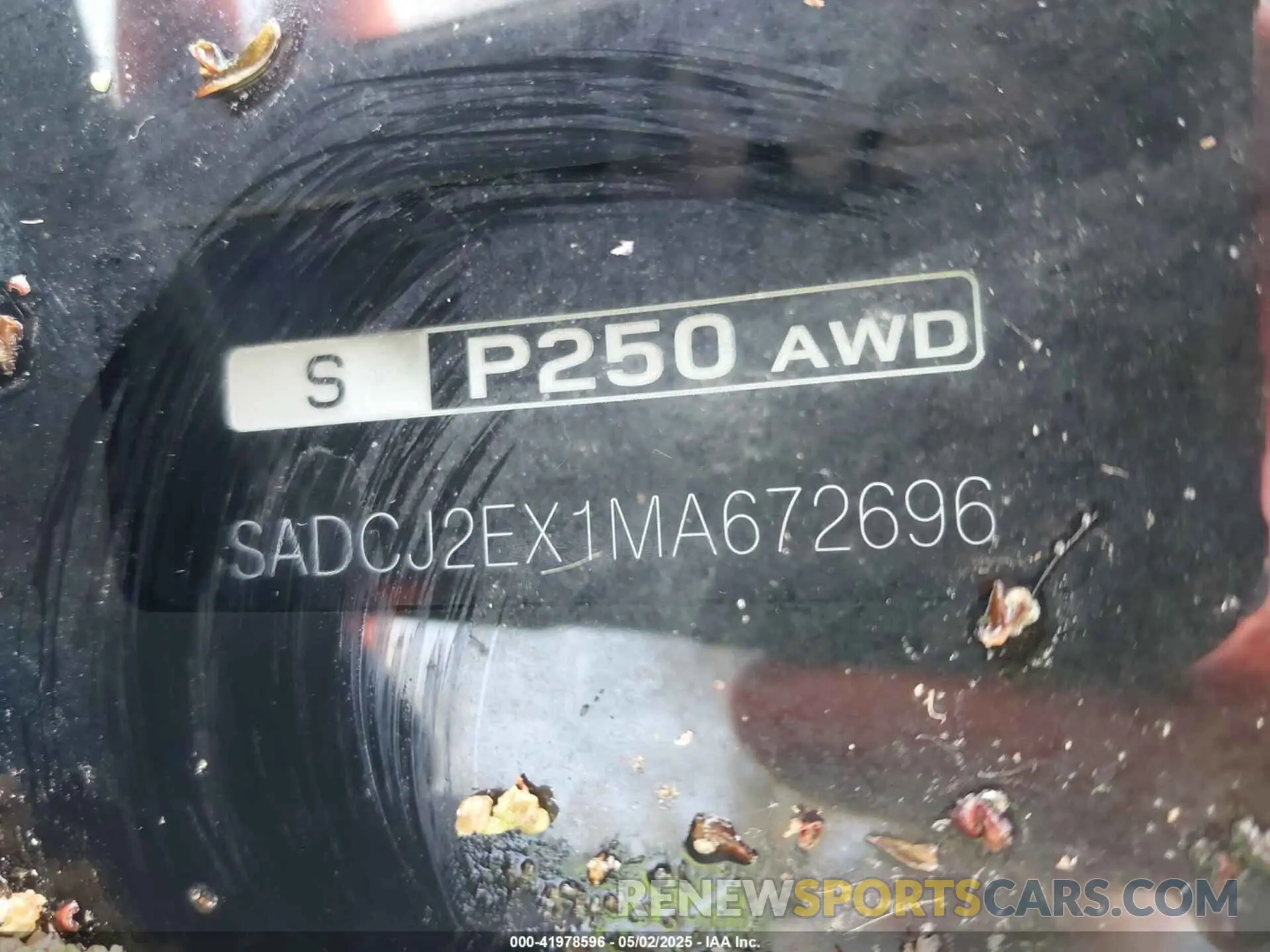 17 Photograph of a damaged car SADCJ2EX1MA672696 JAGUAR F-PACE 2021