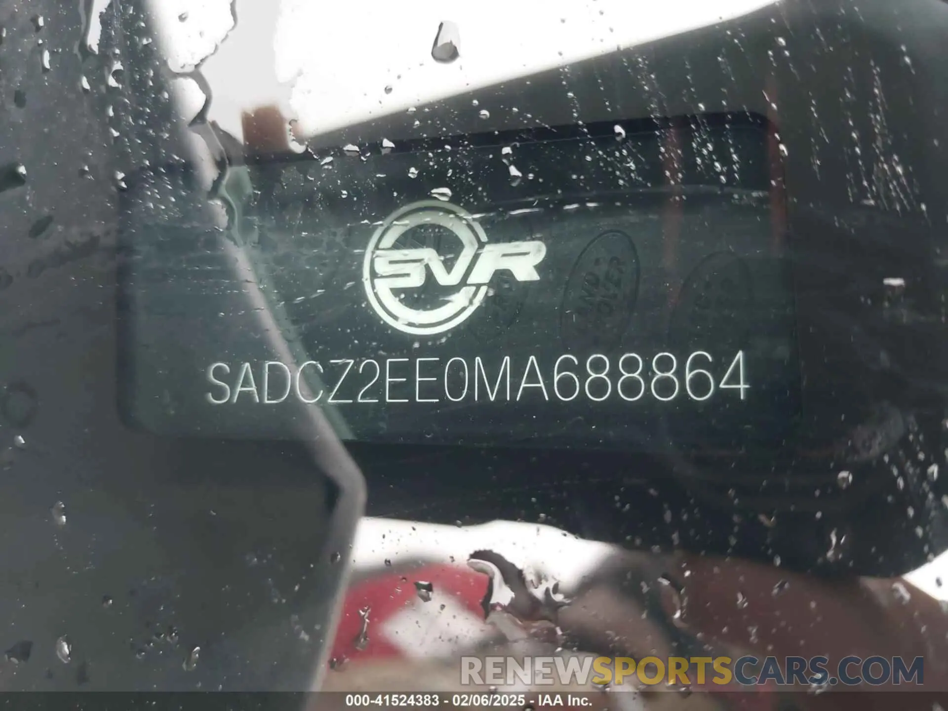 9 Photograph of a damaged car SADCZ2EE0MA688864 JAGUAR F-PACE 2021