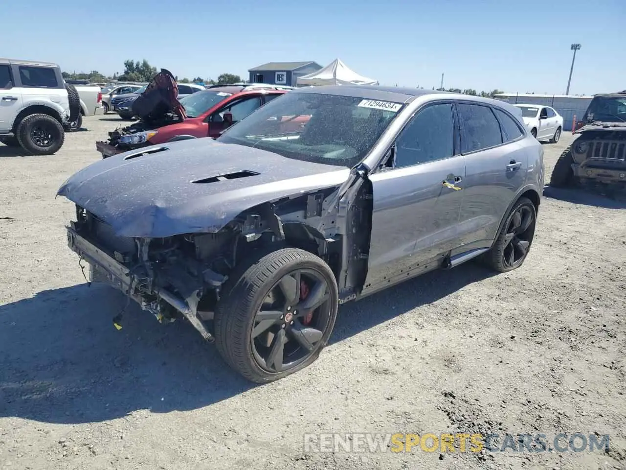 1 Photograph of a damaged car SADCZ2EE3MA681181 JAGUAR F-PACE 2021