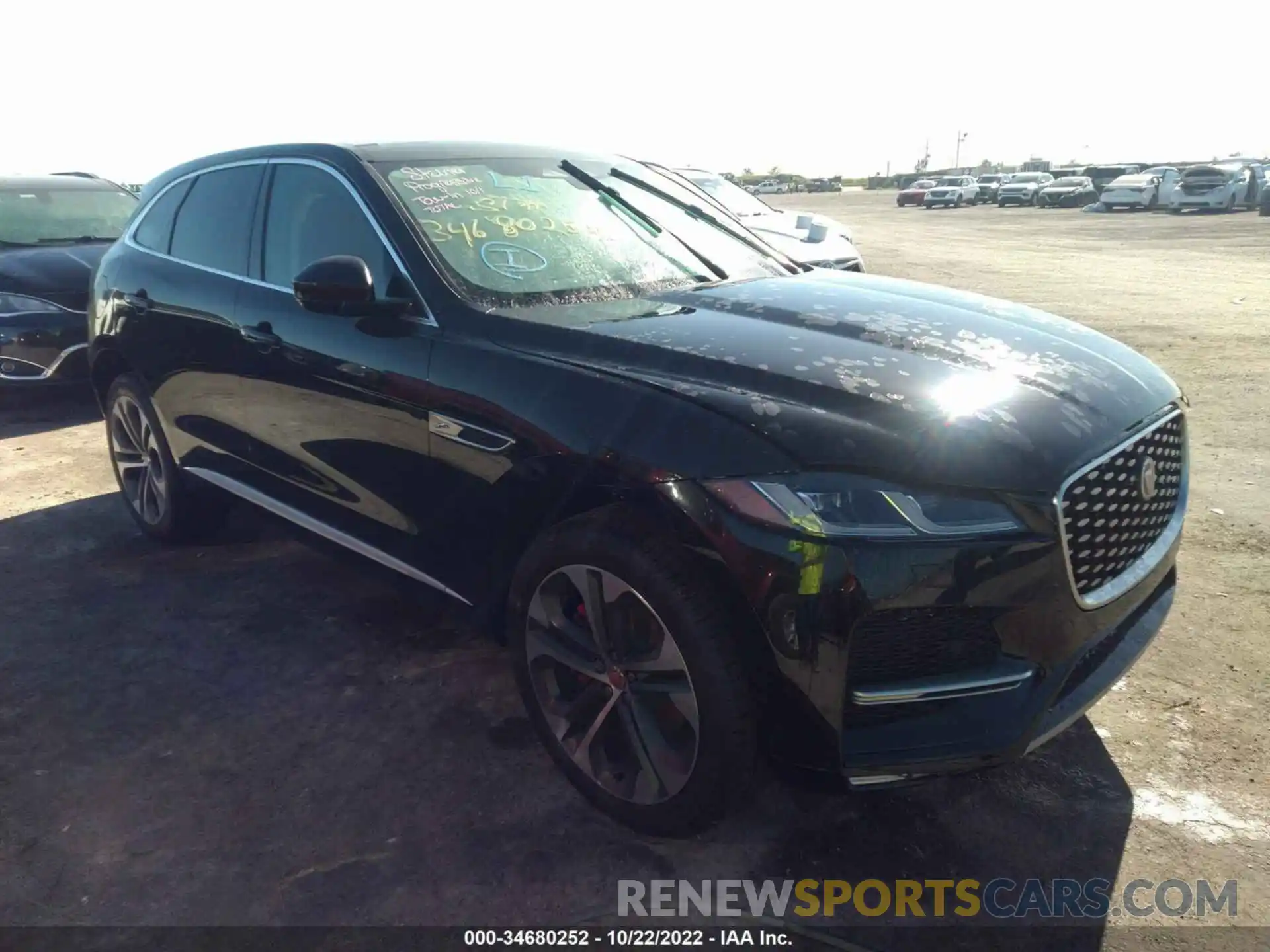 1 Photograph of a damaged car SADCJ2EX1NA691198 JAGUAR F-PACE 2022