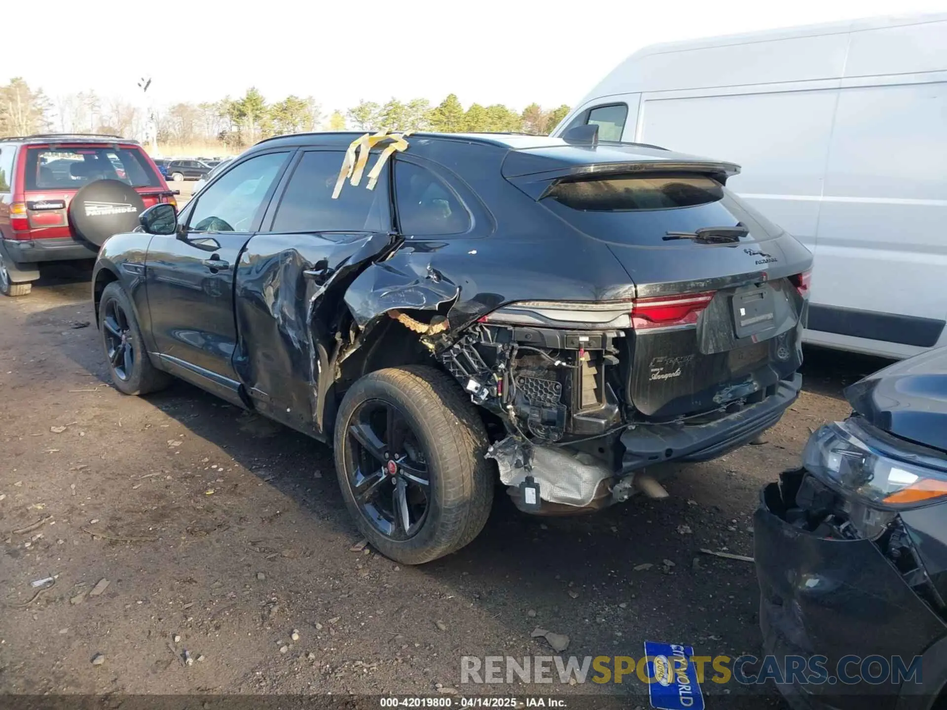 3 Photograph of a damaged car SADCJ2EX5NA698042 JAGUAR F-PACE 2022