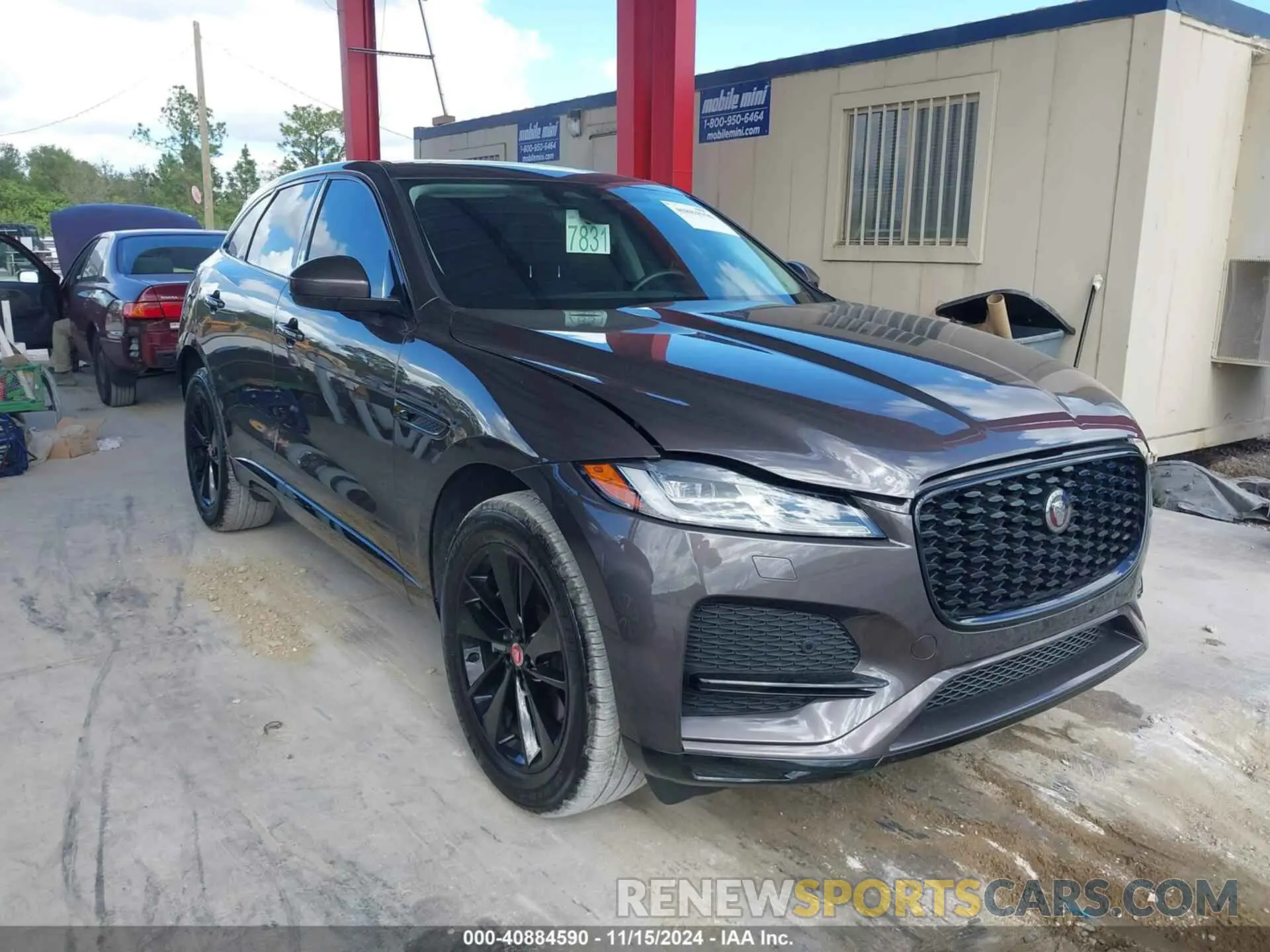 1 Photograph of a damaged car SADCJ2EX7NA697684 JAGUAR F-PACE 2022