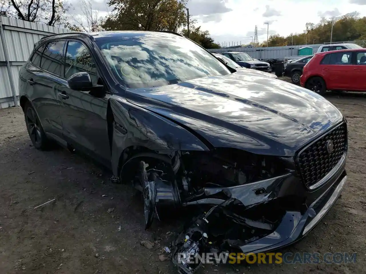 1 Photograph of a damaged car SADCJ2EX9NA702545 JAGUAR F-PACE 2022