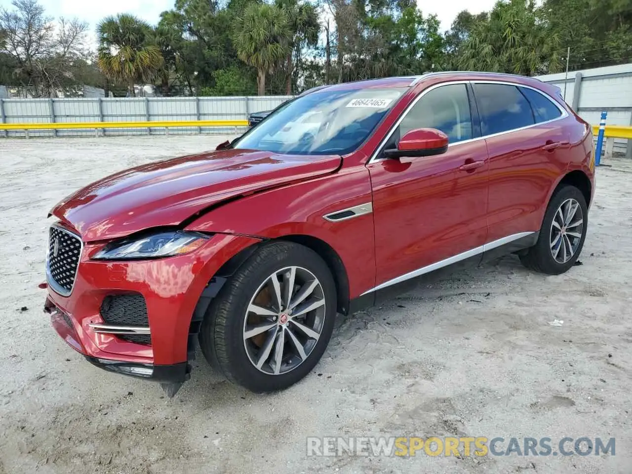 1 Photograph of a damaged car SADCJ2EXXNA698439 JAGUAR F-PACE 2022