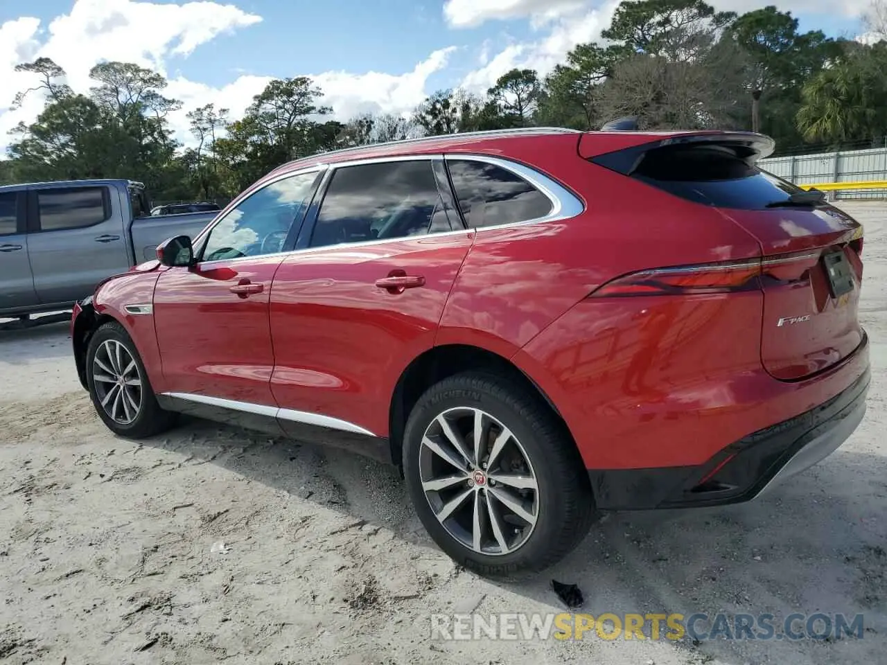 2 Photograph of a damaged car SADCJ2EXXNA698439 JAGUAR F-PACE 2022