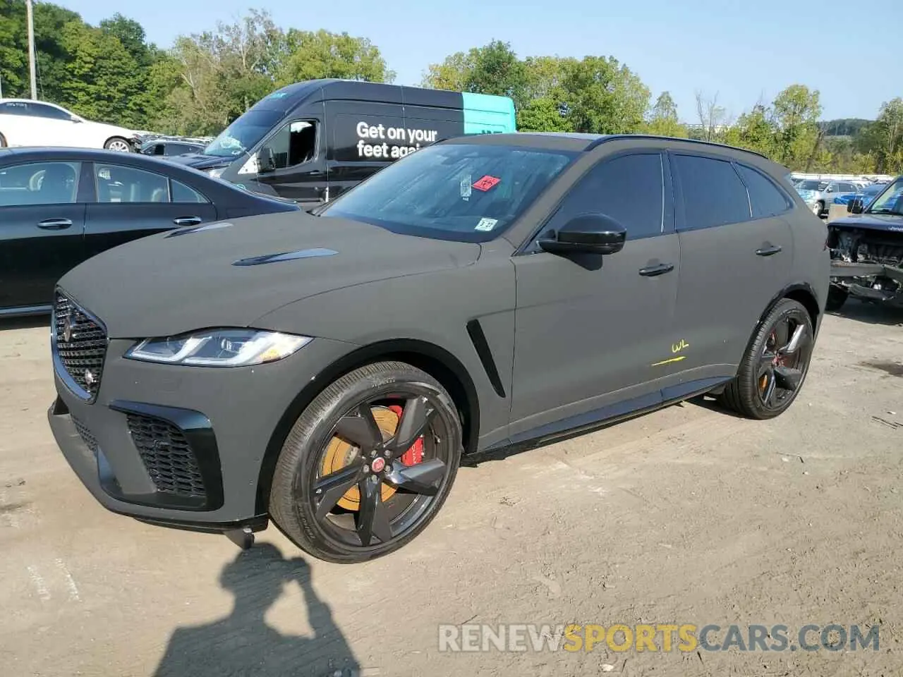 1 Photograph of a damaged car SADCZ2EE5NA693527 JAGUAR F-PACE 2022