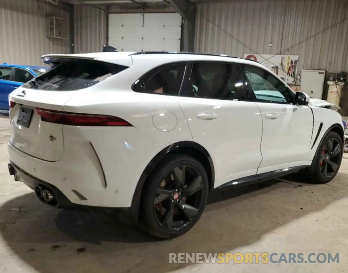 3 Photograph of a damaged car SADCZ2EE9NA692588 JAGUAR F-PACE 2022