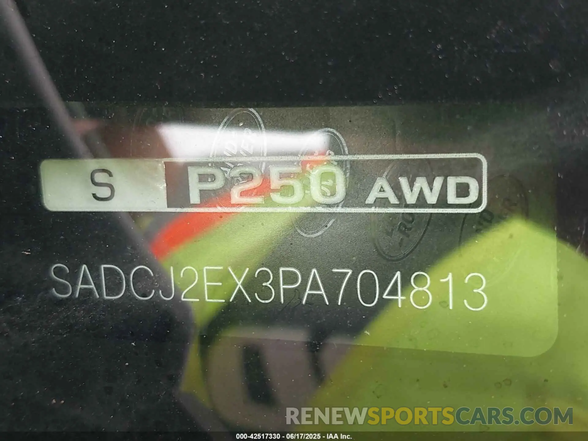 9 Photograph of a damaged car SADCJ2EX3PA704813 JAGUAR F-PACE 2023