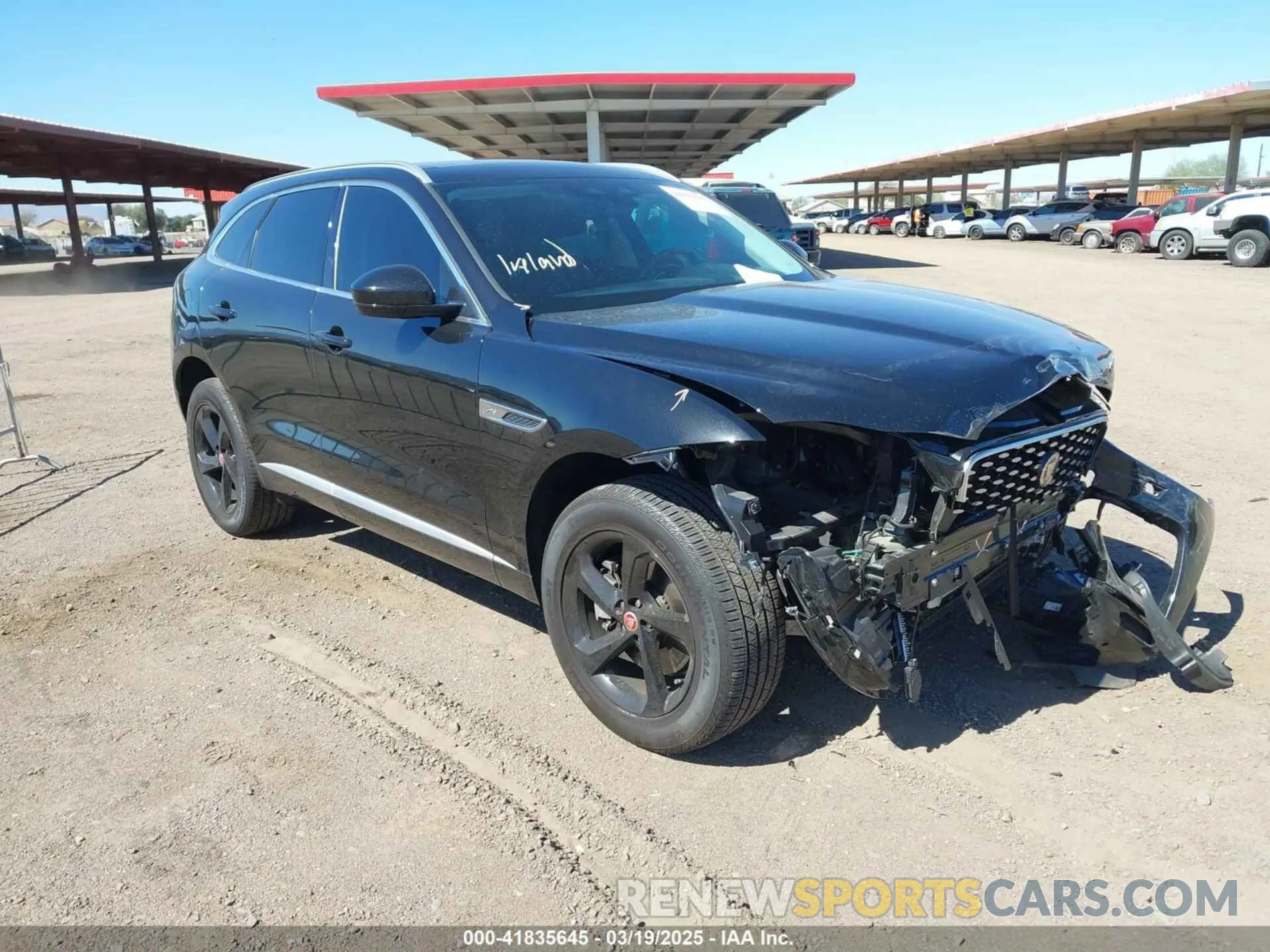 1 Photograph of a damaged car SADCJ2EX4PA713164 JAGUAR F-PACE 2023