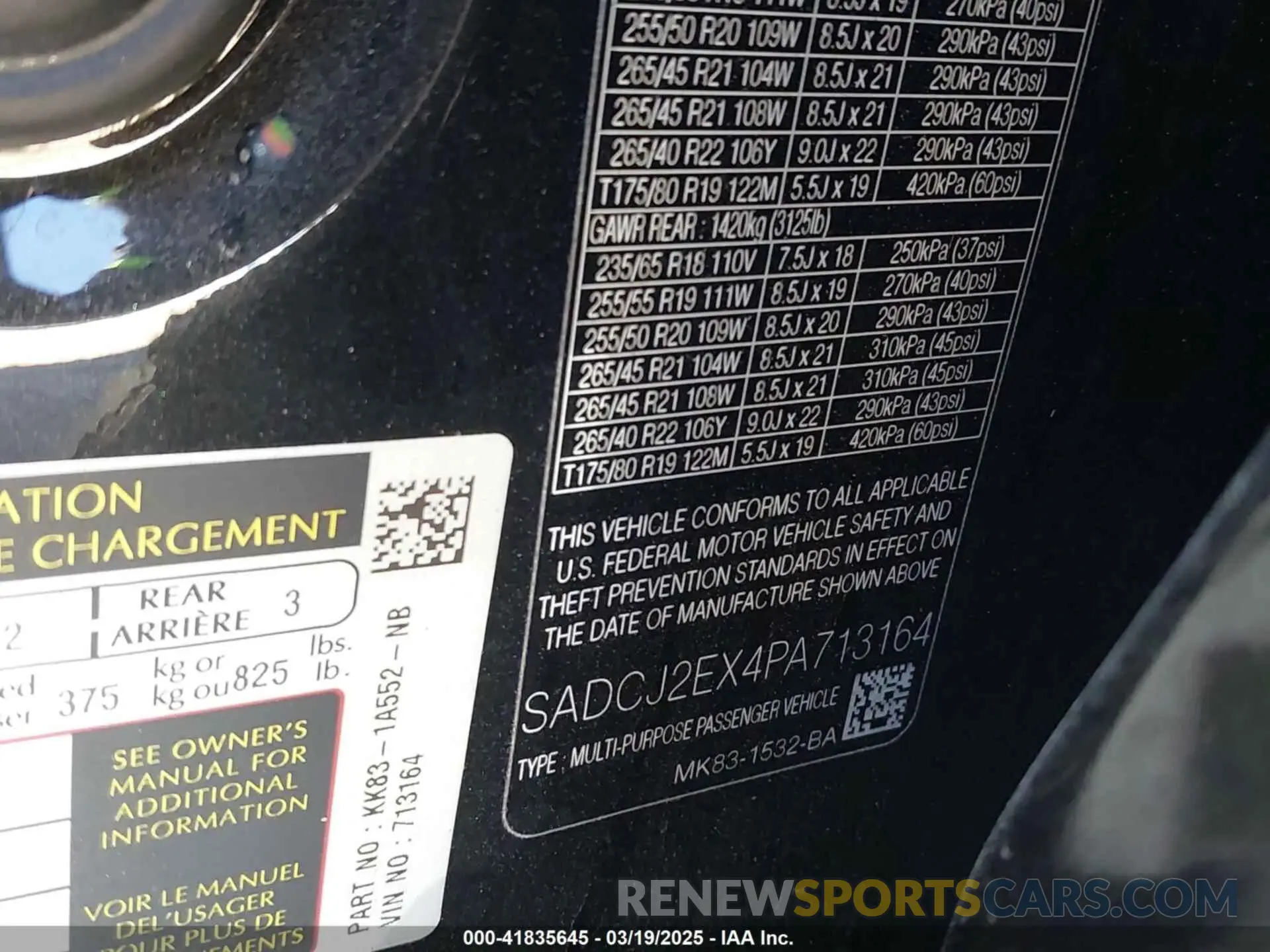 9 Photograph of a damaged car SADCJ2EX4PA713164 JAGUAR F-PACE 2023