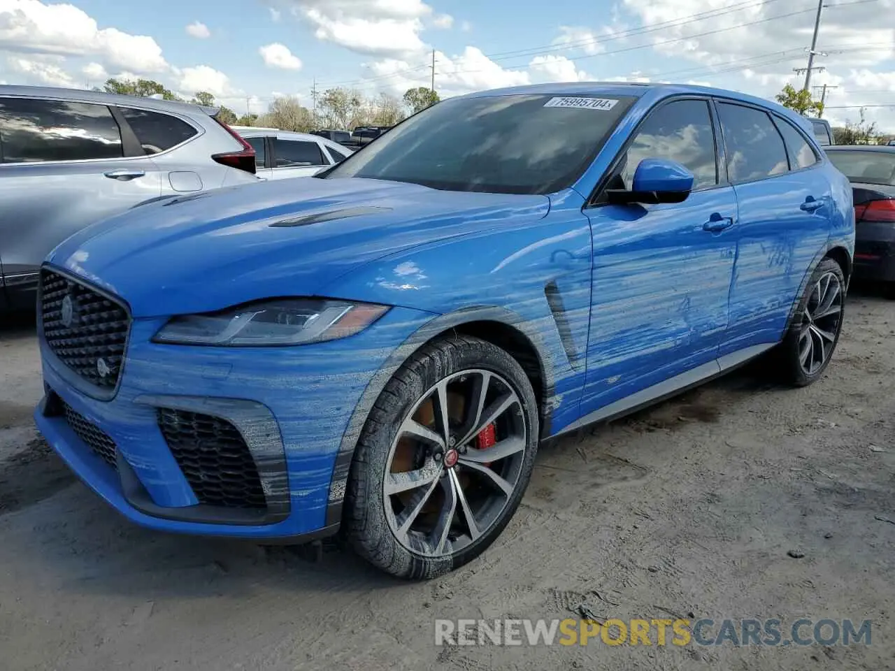 1 Photograph of a damaged car SADCZ2EE7PA704045 JAGUAR F-PACE 2023