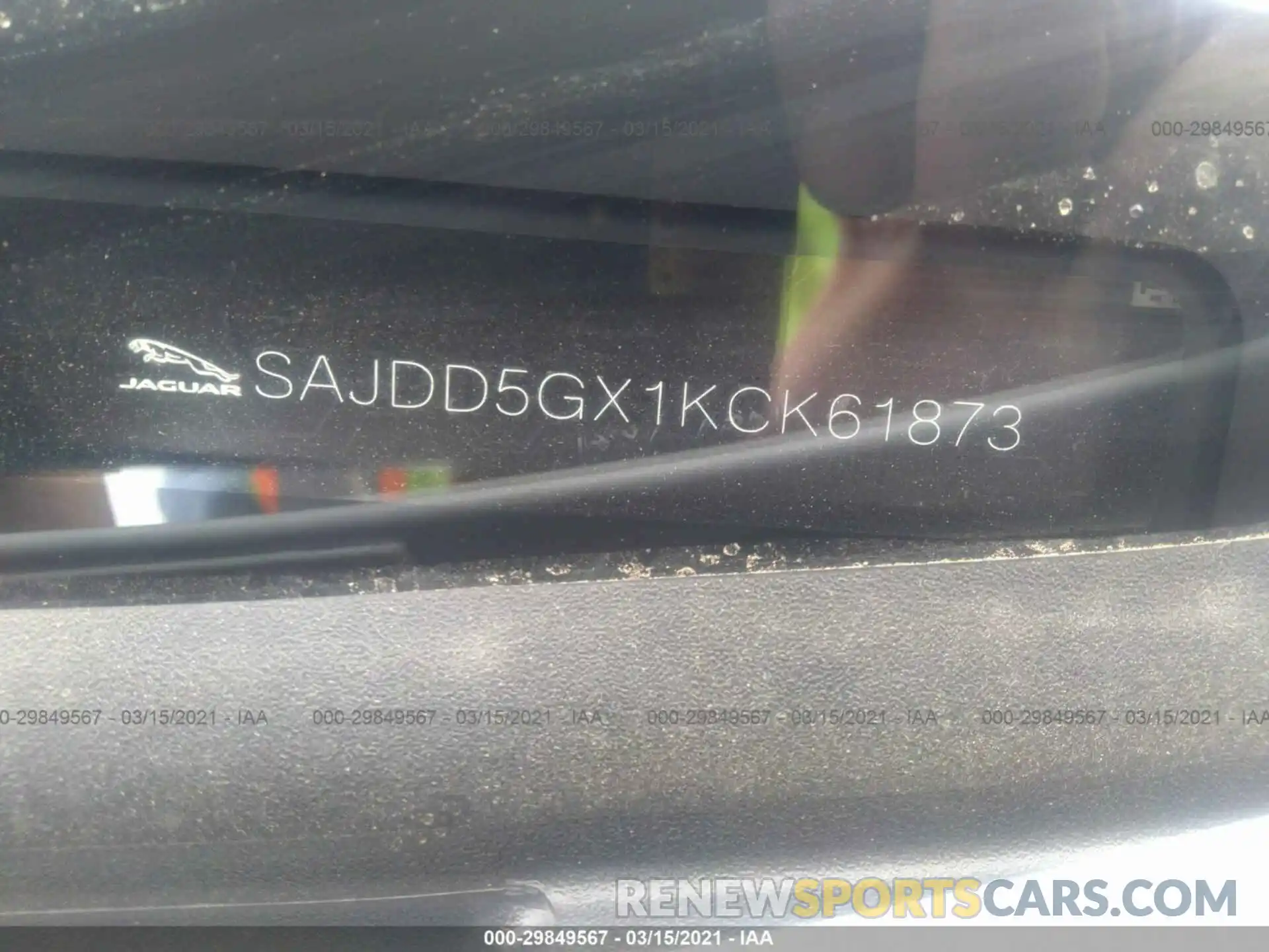 9 Photograph of a damaged car SAJDD5GX1KCK61873 JAGUAR F-TYPE 2019