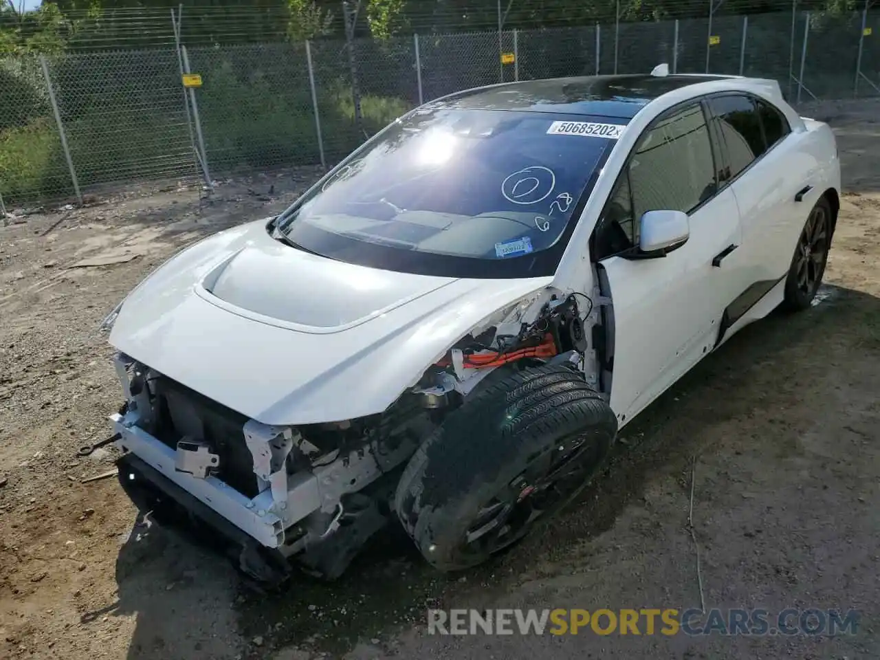 2 Photograph of a damaged car SADHB2S19L1F85245 JAGUAR I-PACE 2020