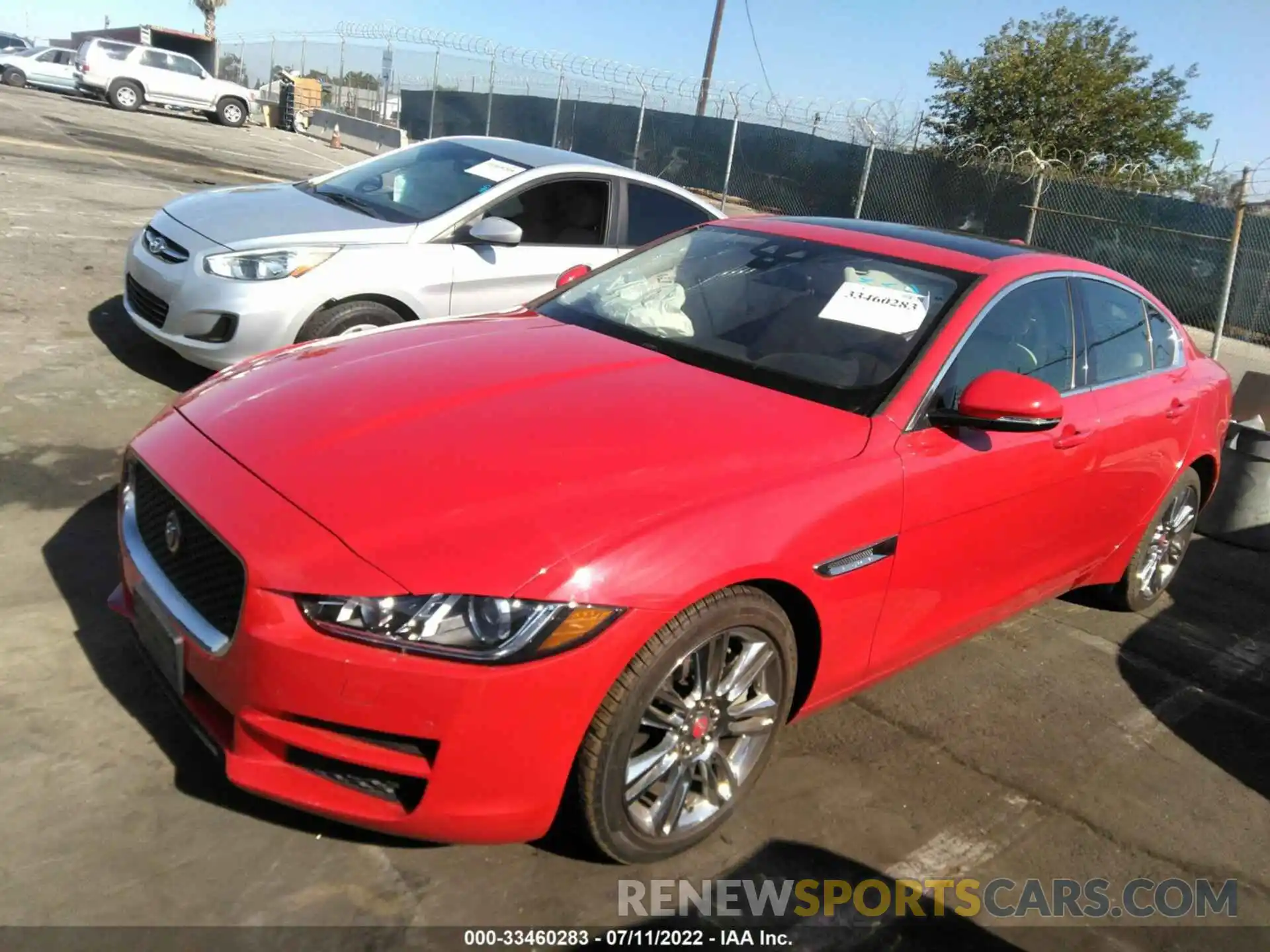 2 Photograph of a damaged car SAJAD4FX4KCP45051 JAGUAR XE 2019