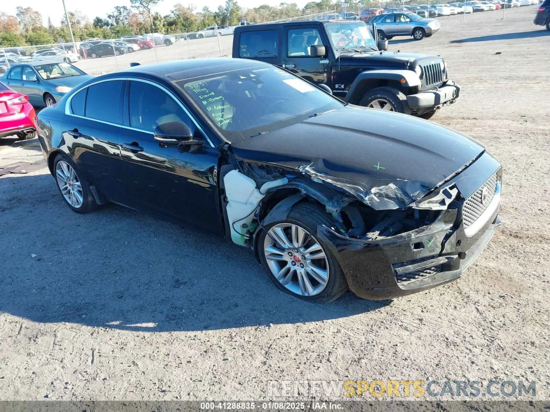 1 Photograph of a damaged car SAJAD4FX8KCP48227 JAGUAR XE 2019