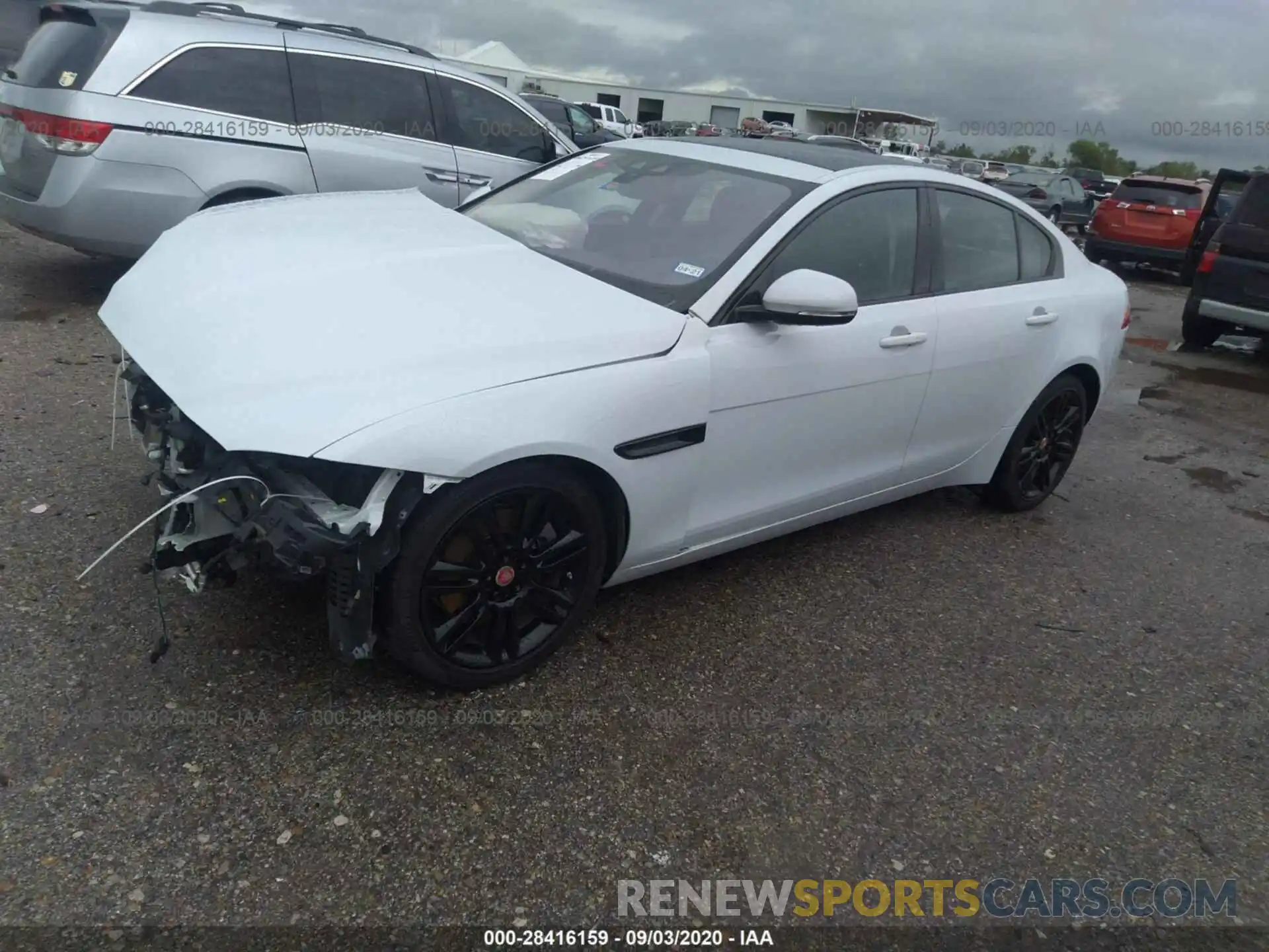 2 Photograph of a damaged car SAJAE4FXXKCP46833 JAGUAR XE 2019