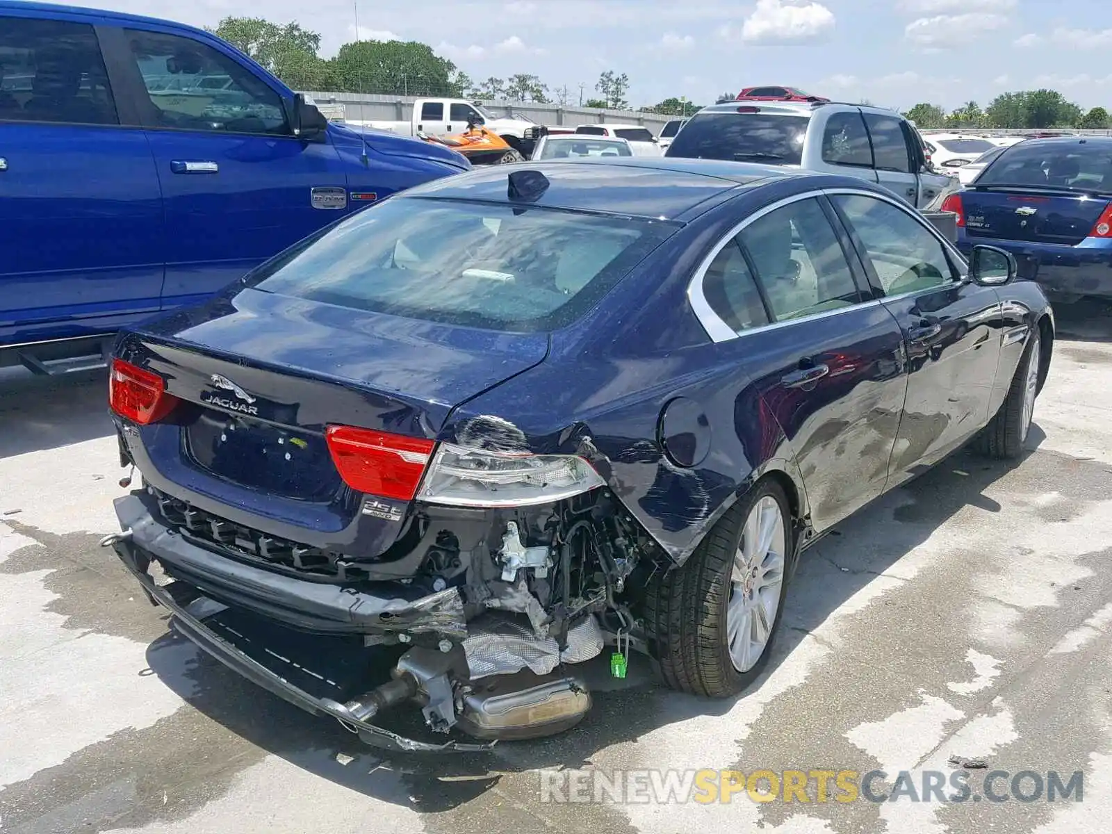 4 Photograph of a damaged car SAJAJ4FX3KCP43901 JAGUAR XE 2019