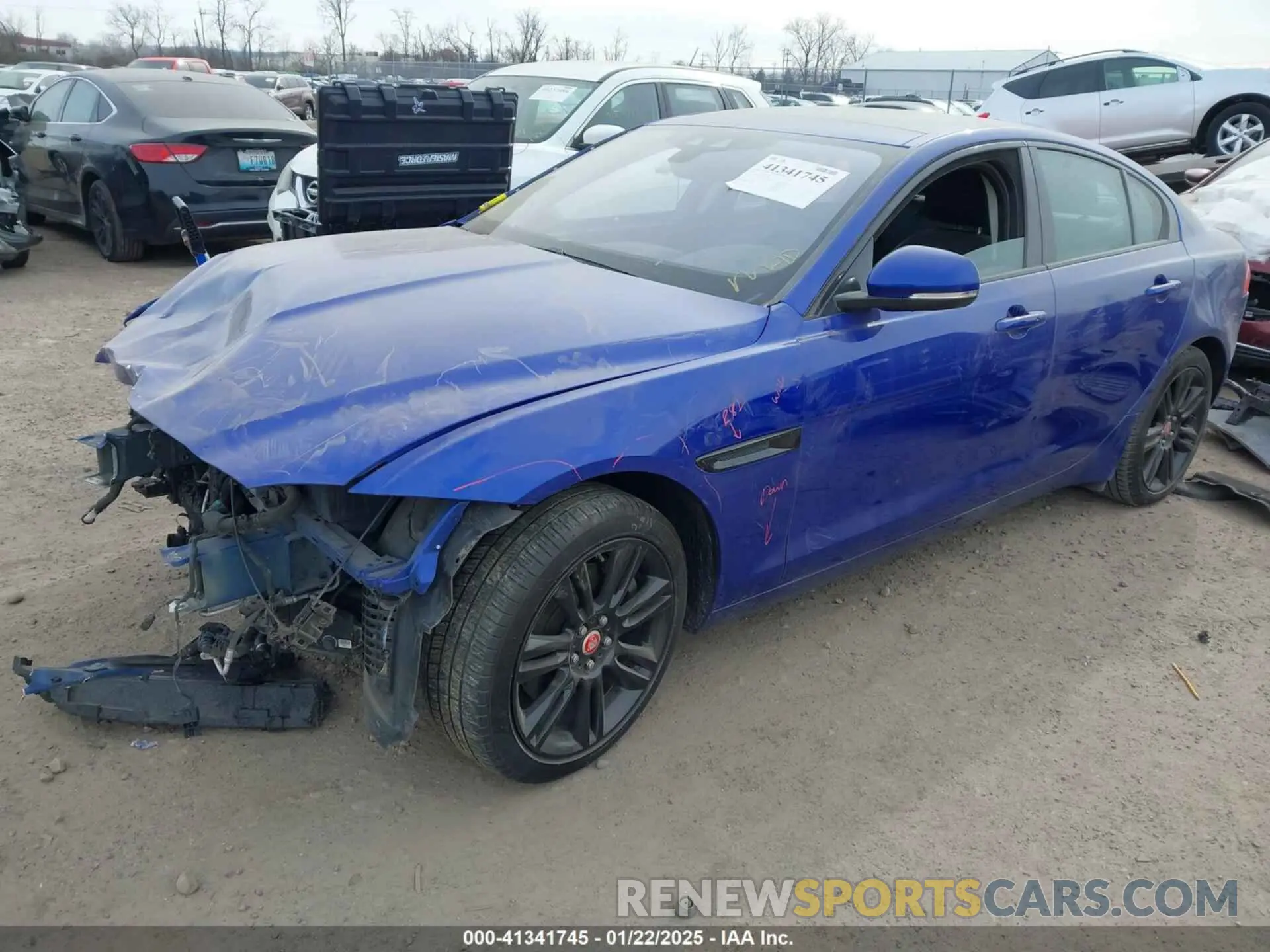 2 Photograph of a damaged car SAJAK4FX3KCP53499 JAGUAR XE 2019