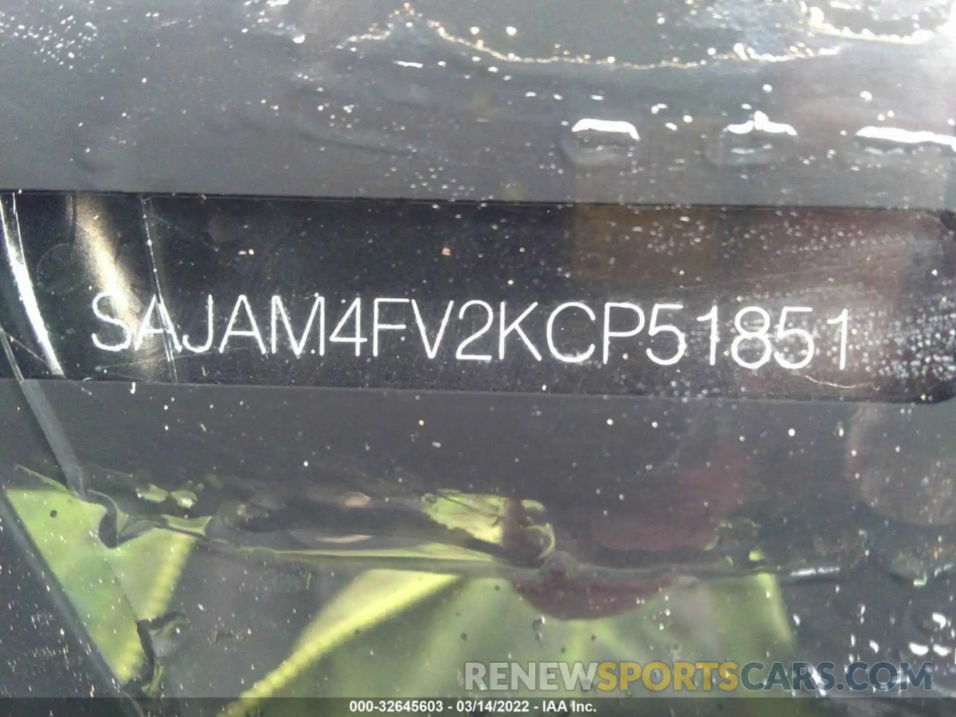 9 Photograph of a damaged car SAJAM4FV2KCP51851 JAGUAR XE 2019