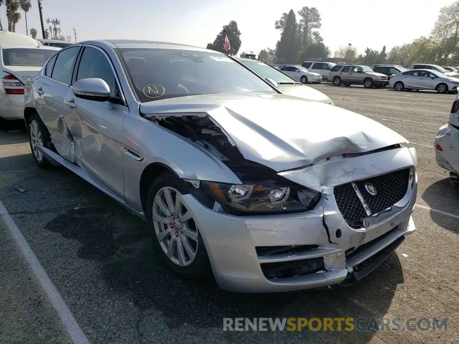 1 Photograph of a damaged car SAJAR4FX3KCP47486 JAGUAR XE 2019