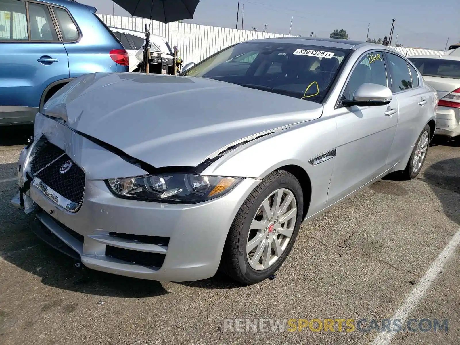 2 Photograph of a damaged car SAJAR4FX3KCP47486 JAGUAR XE 2019