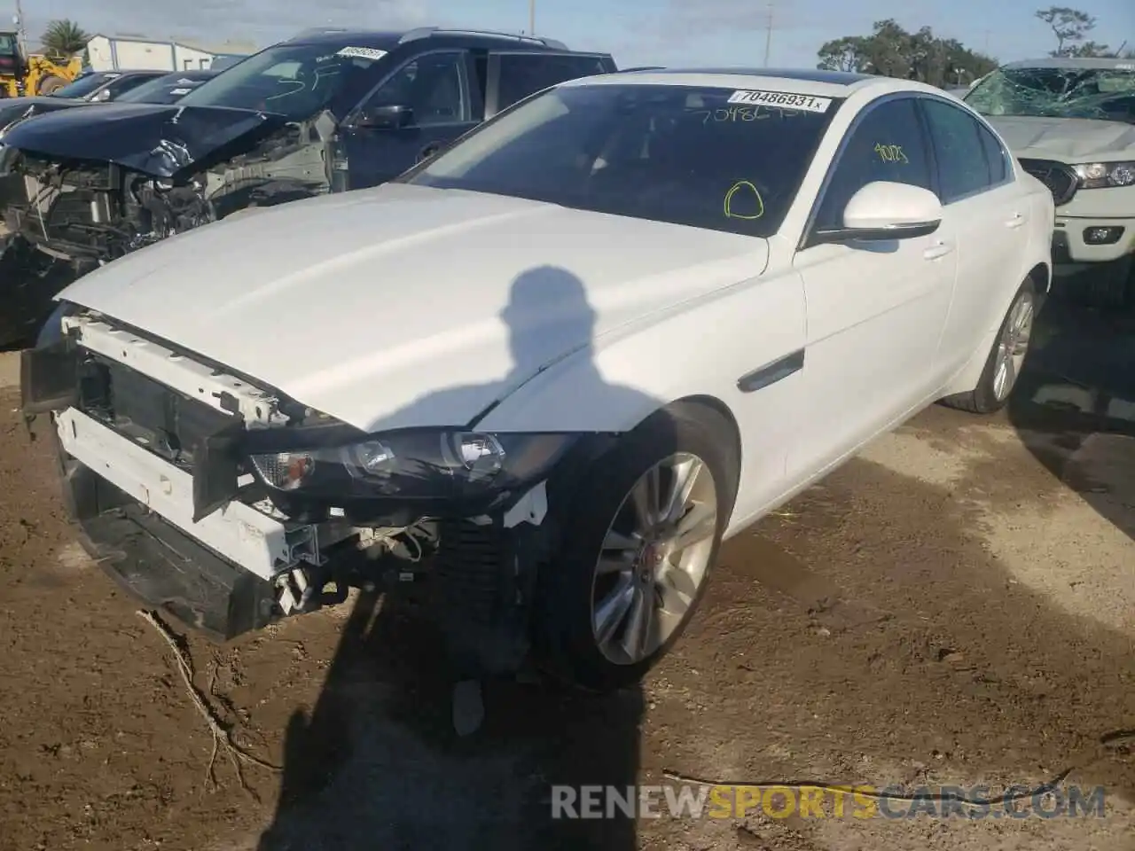 2 Photograph of a damaged car SAJAR4FX5KCP52866 JAGUAR XE 2019