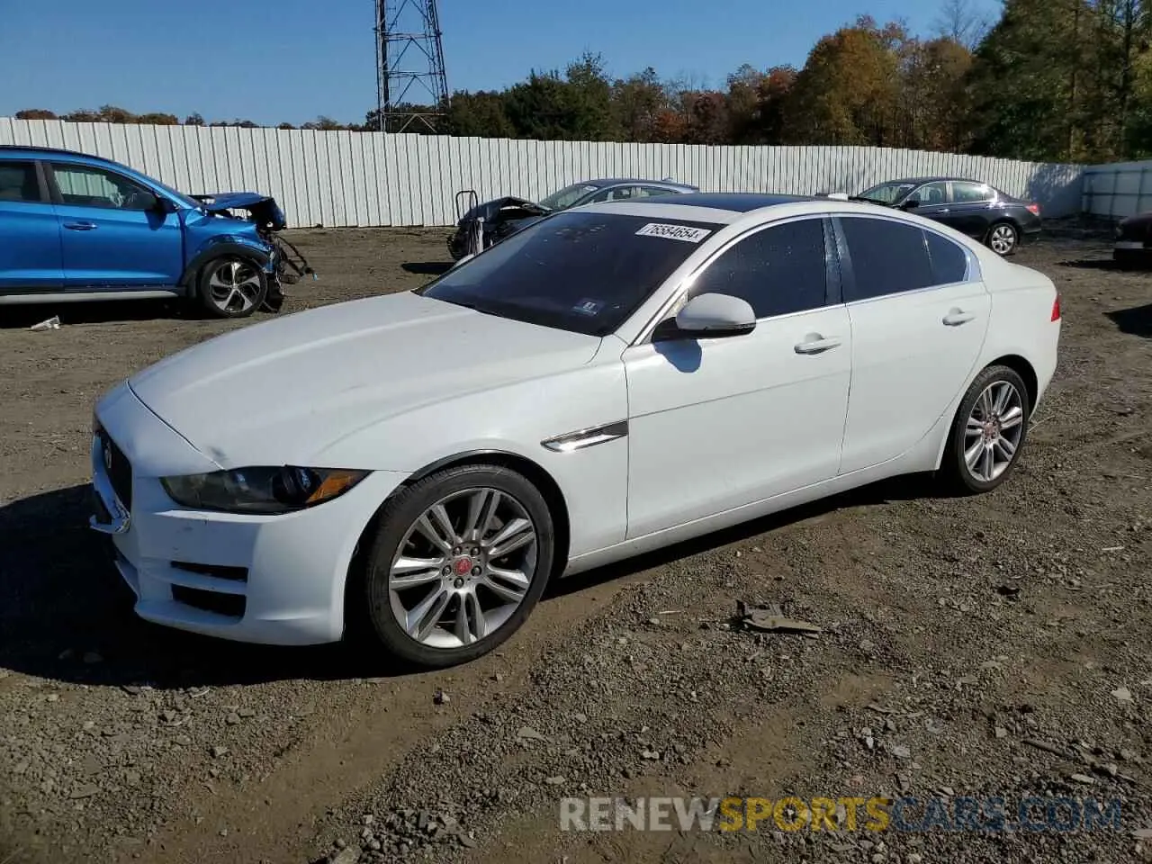 1 Photograph of a damaged car SAJAR4FX8KCP52067 JAGUAR XE 2019