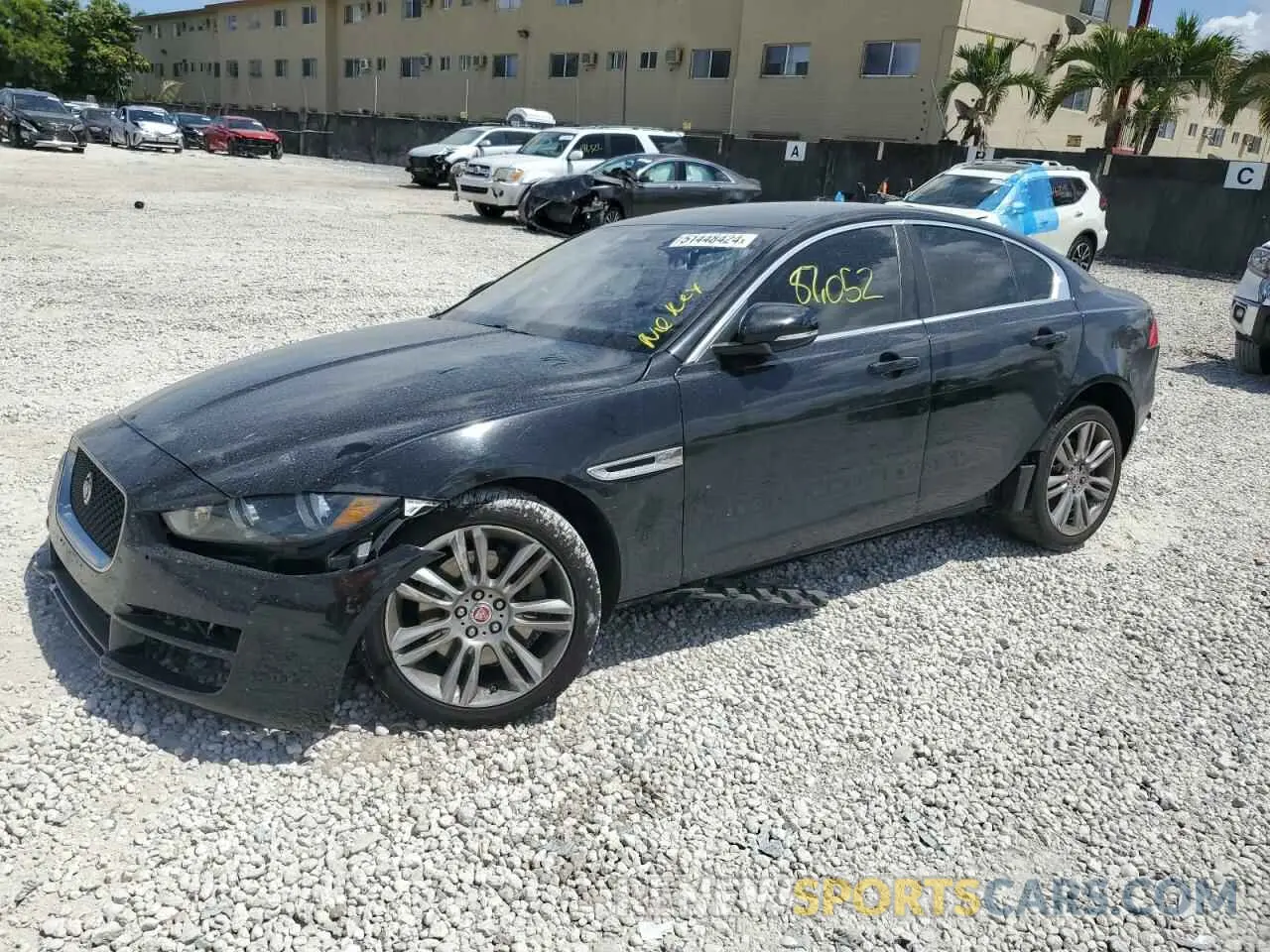 1 Photograph of a damaged car SAJAS4FX4KCP52779 JAGUAR XE 2019