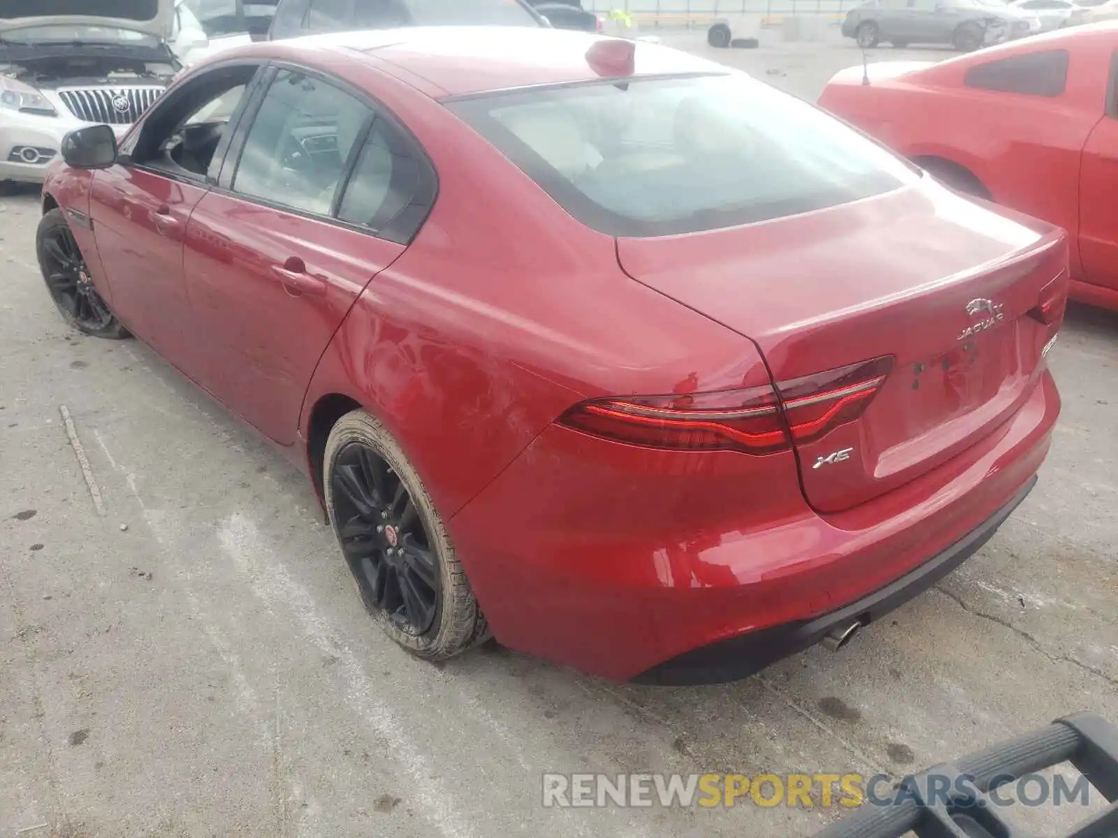 3 Photograph of a damaged car SAJAJ4FX7LCP64087 JAGUAR XE 2020