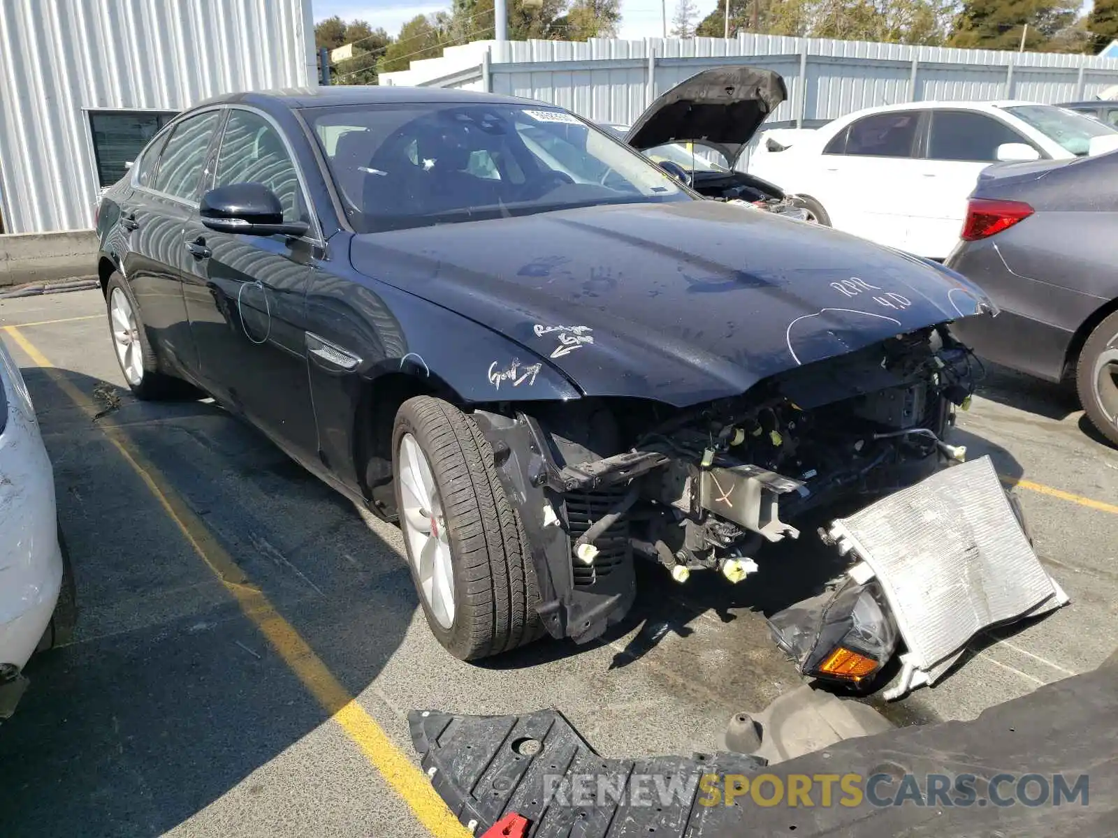 1 Photograph of a damaged car SAJBD4FX7KCY79153 JAGUAR XF 2019