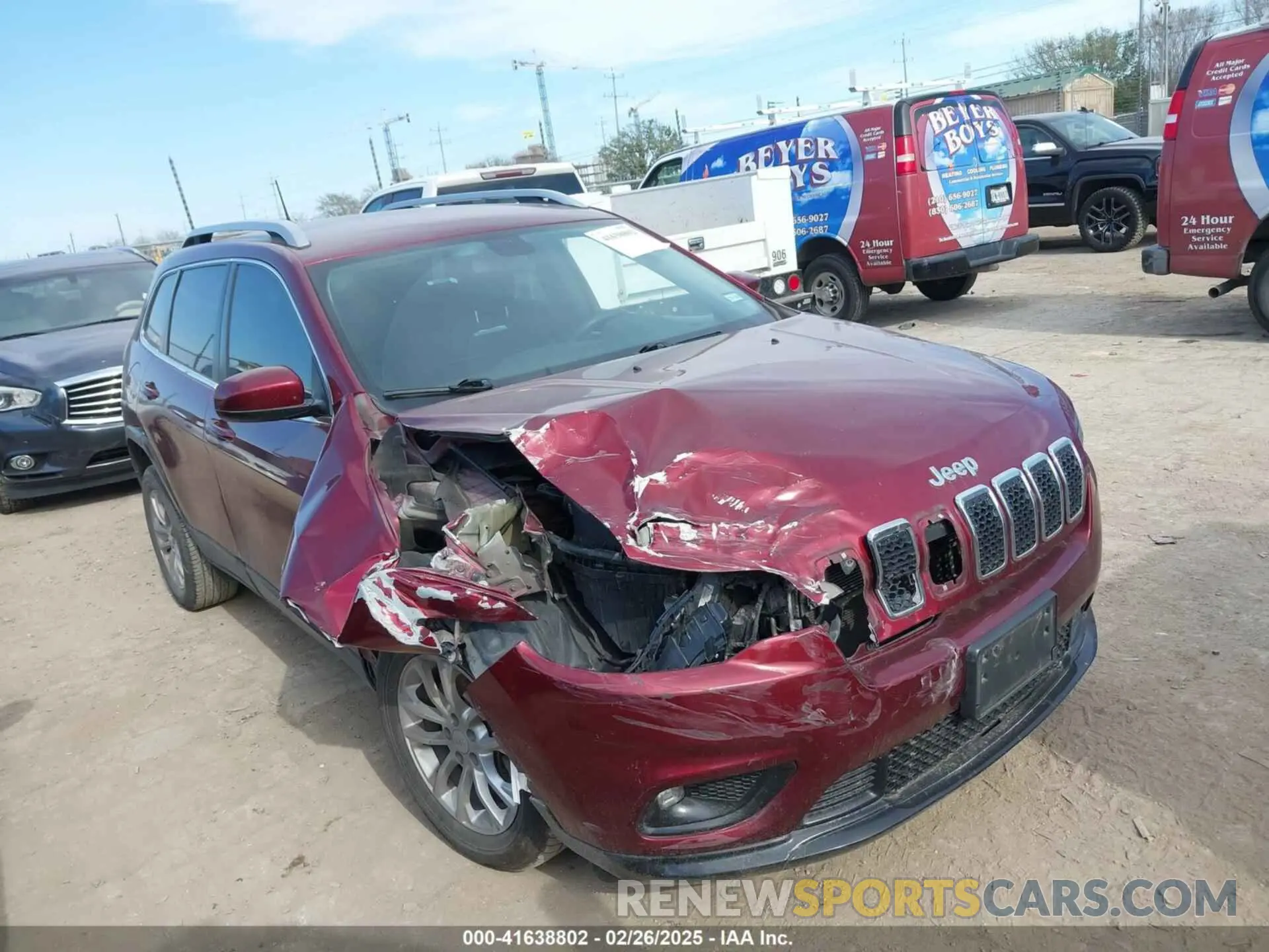 1 Photograph of a damaged car 1C4PJLCB6KD240787 JEEP CHEROKEE 2019
