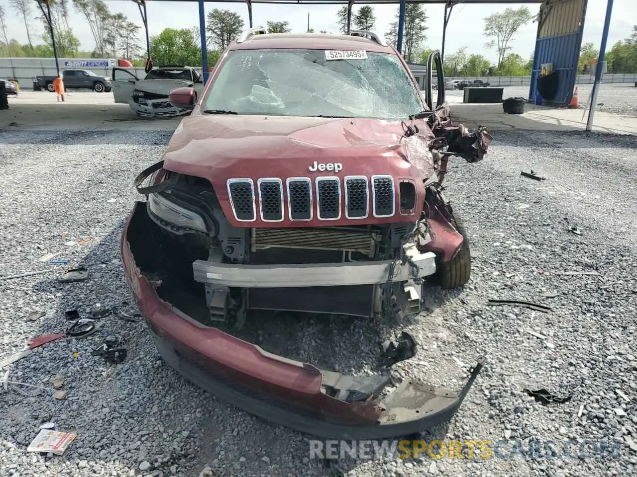 5 Photograph of a damaged car 1C4PJLCBXKD406180 JEEP CHEROKEE 2019