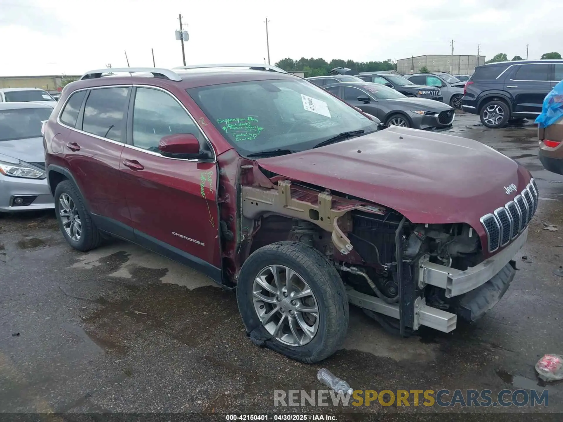 1 Photograph of a damaged car 1C4PJLLB3KD327000 JEEP CHEROKEE 2019