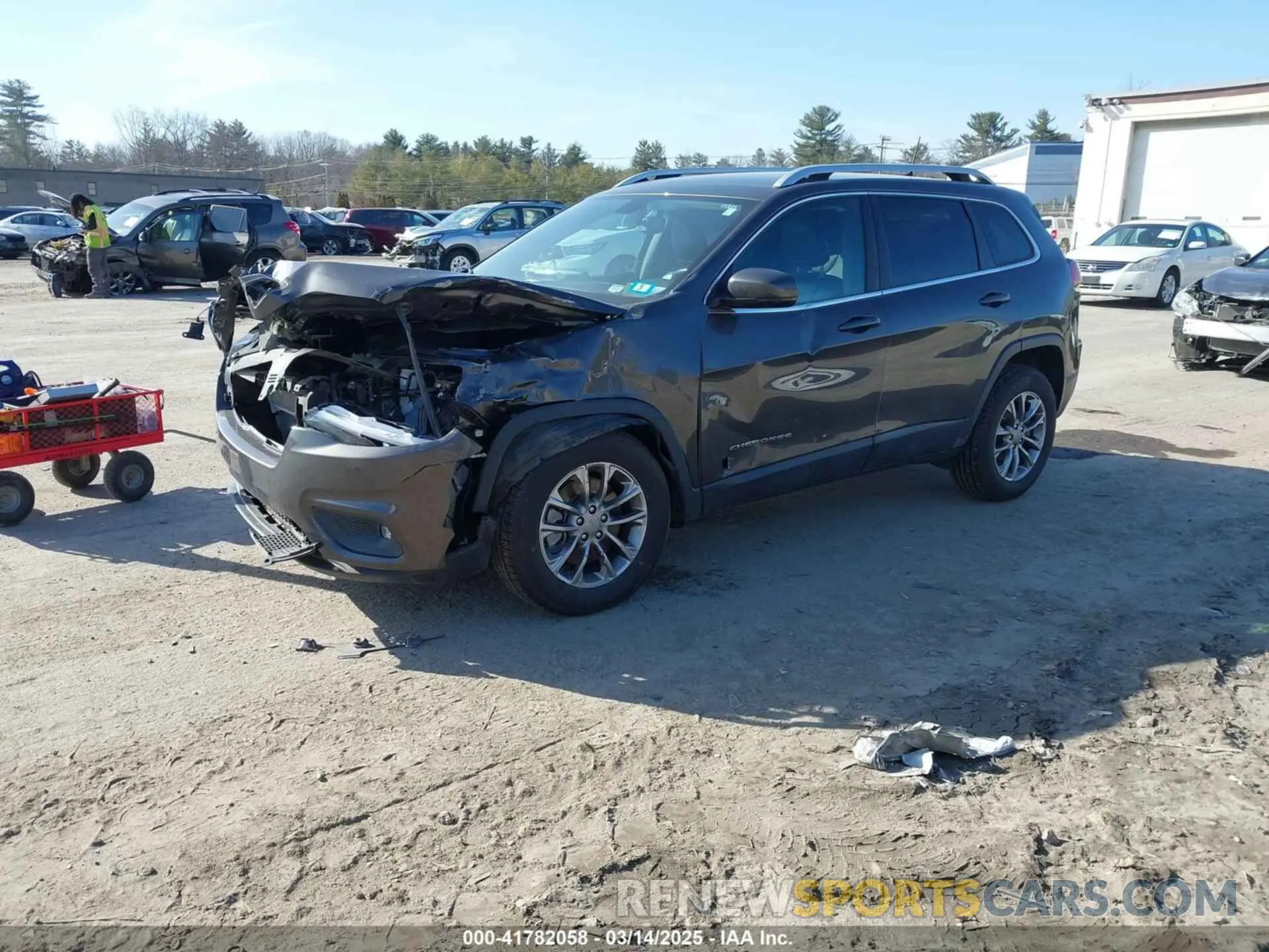 2 Photograph of a damaged car 1C4PJLLB3KD406294 JEEP CHEROKEE 2019