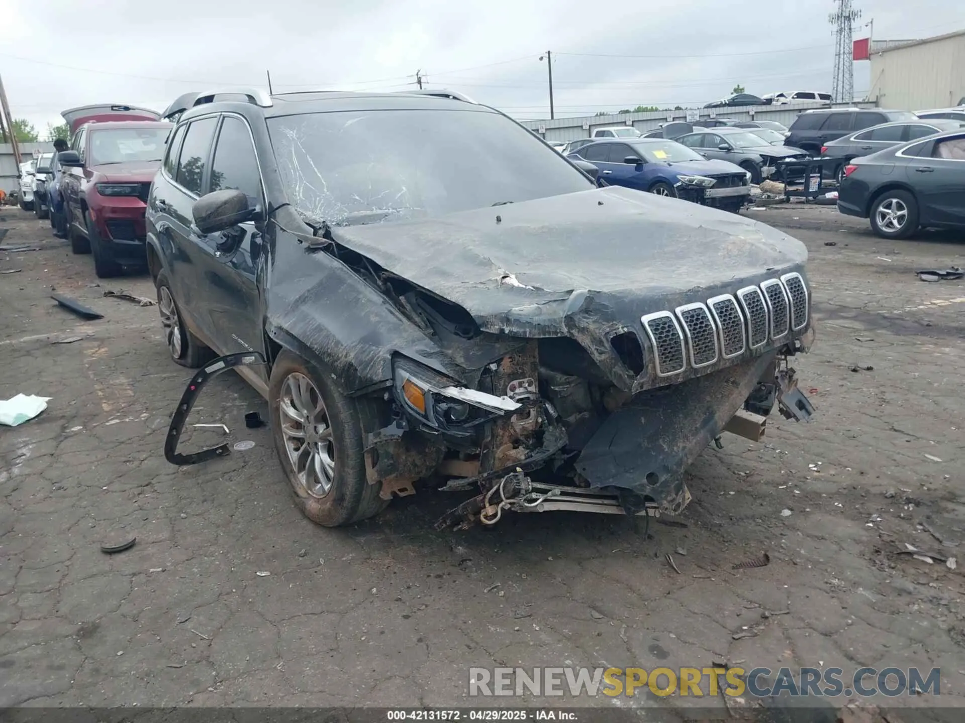 1 Photograph of a damaged car 1C4PJLLB7KD482634 JEEP CHEROKEE 2019