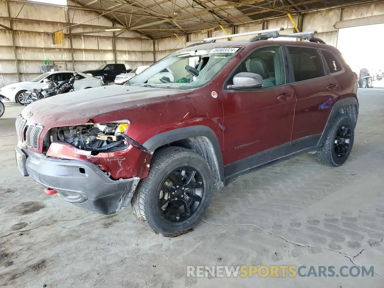 1 Photograph of a damaged car 1C4PJMBN7KD163235 JEEP CHEROKEE 2019