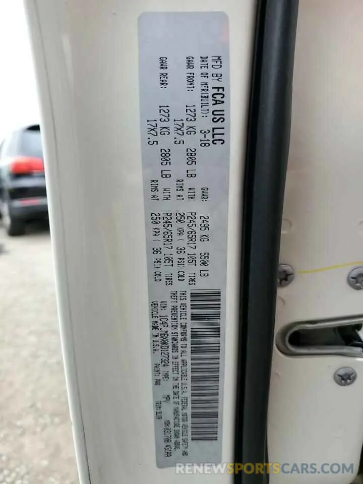 14 Photograph of a damaged car 1C4PJMBX0KD127324 JEEP CHEROKEE 2019