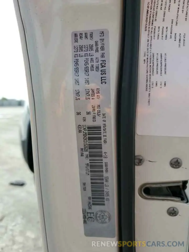 15 Photograph of a damaged car 1C4PJMBX2KD152628 JEEP CHEROKEE 2019
