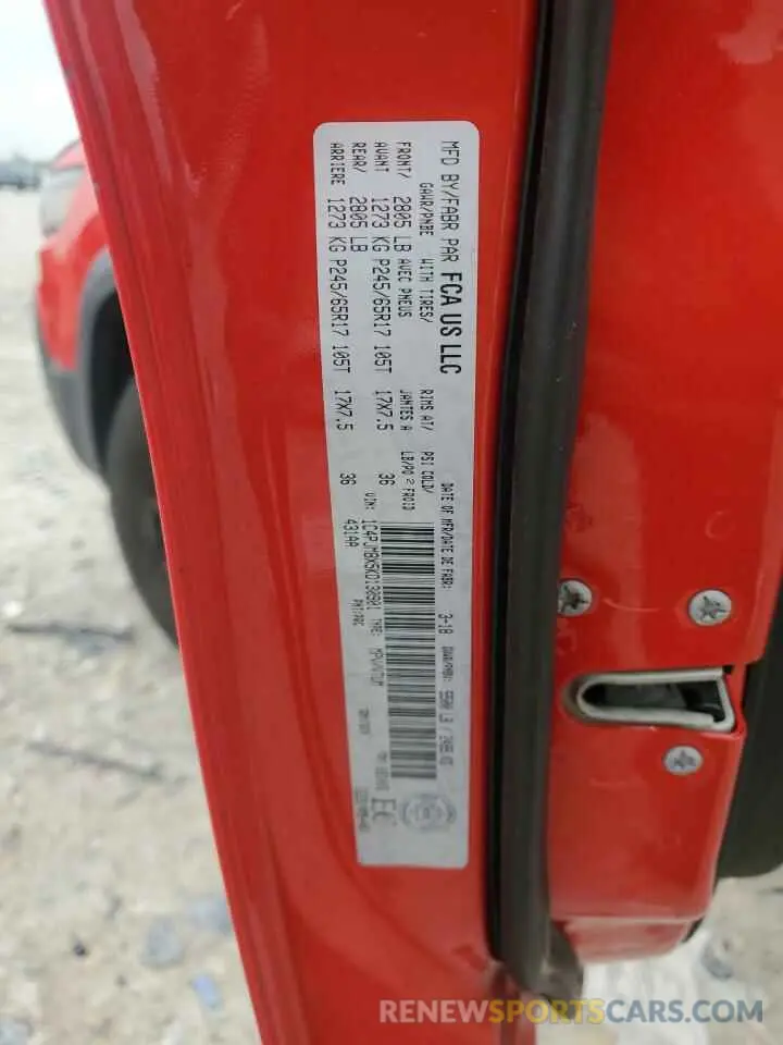 13 Photograph of a damaged car 1C4PJMBX5KD130901 JEEP CHEROKEE 2019