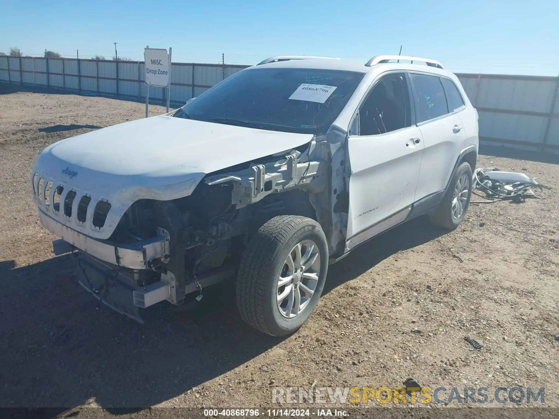 2 Photograph of a damaged car 1C4PJMCB2KD352024 JEEP CHEROKEE 2019