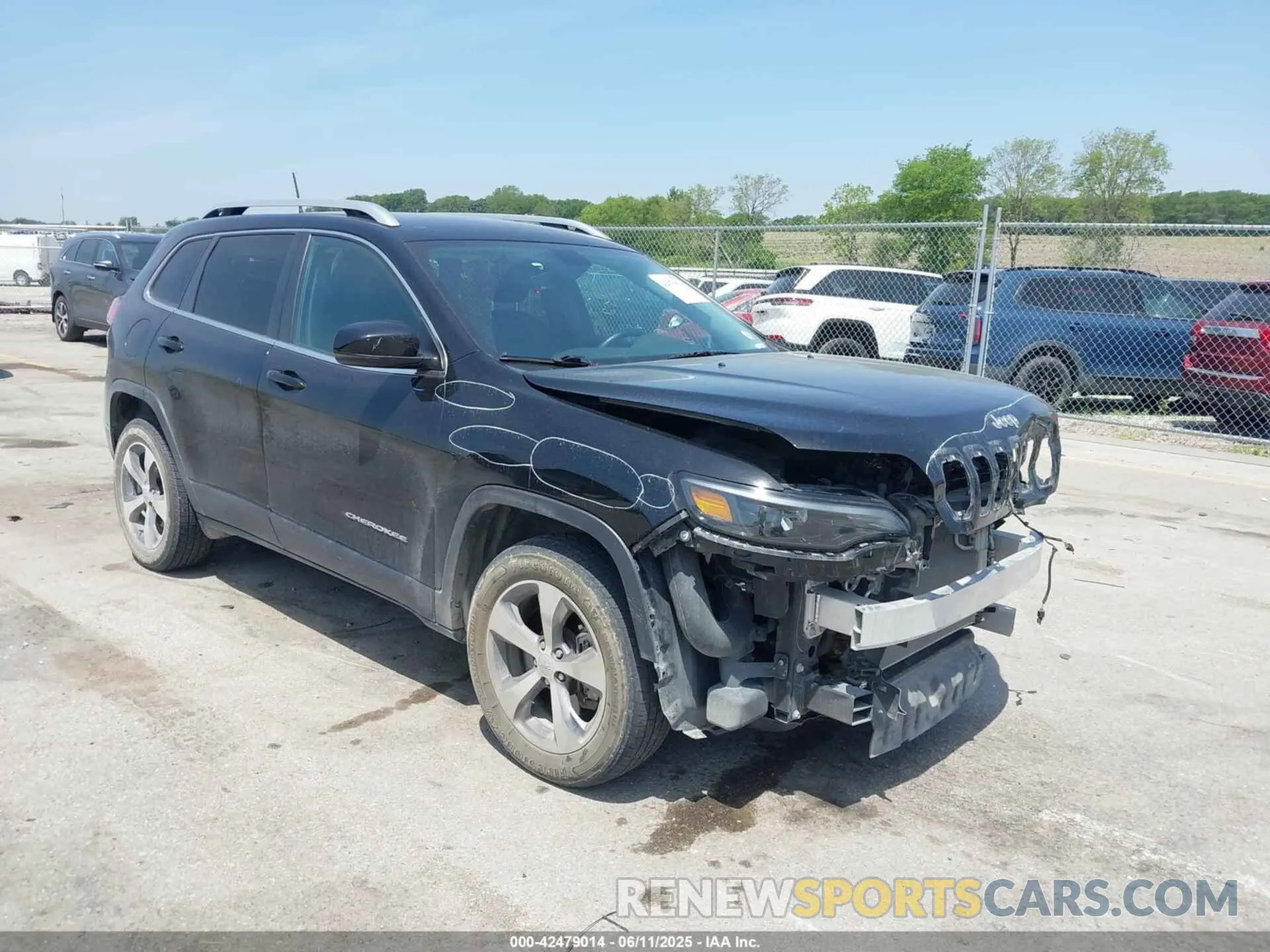 1 Photograph of a damaged car 1C4PJMDX3KD441868 JEEP CHEROKEE 2019