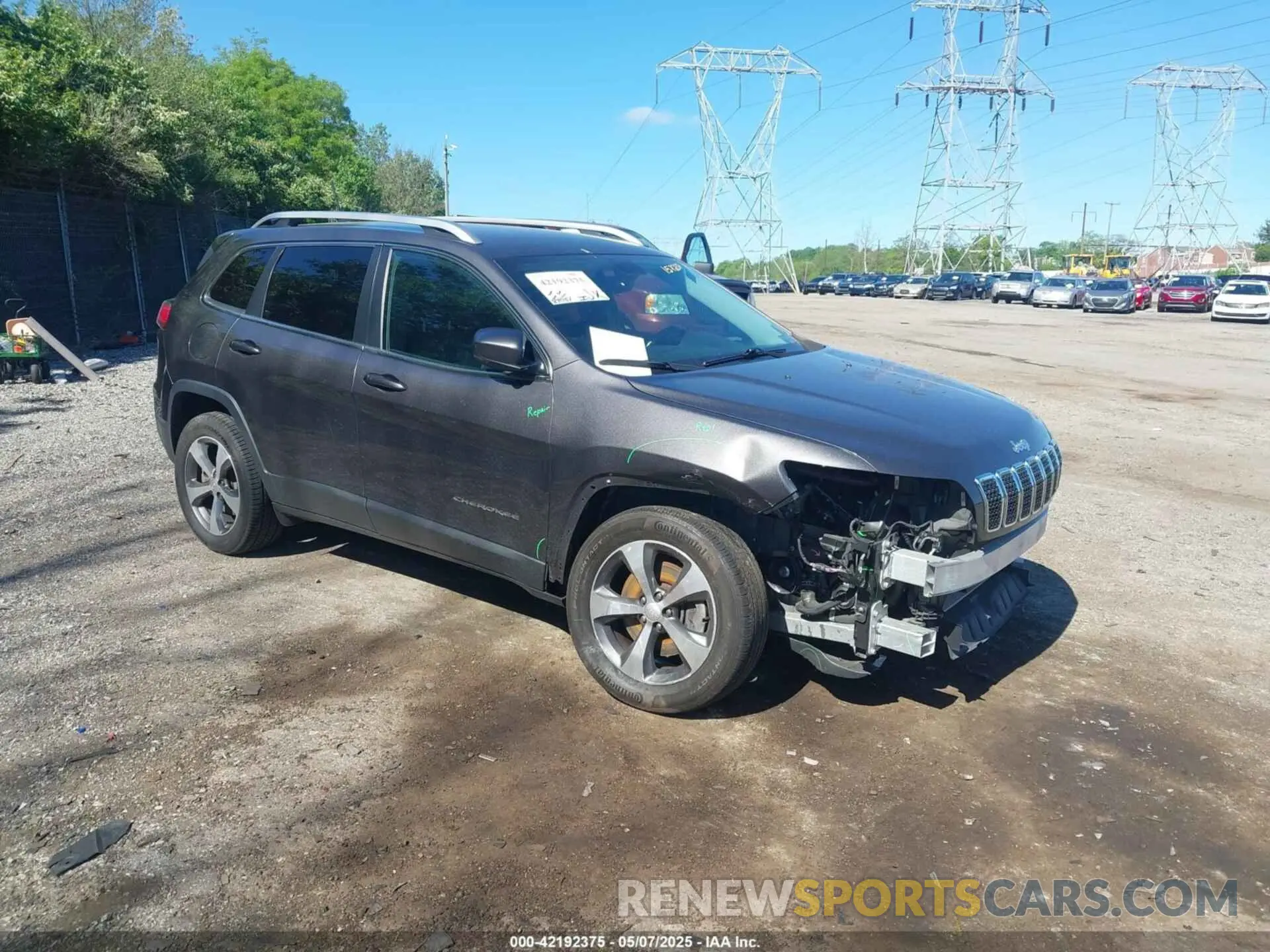 1 Photograph of a damaged car 1C4PJMDX5KD157237 JEEP CHEROKEE 2019