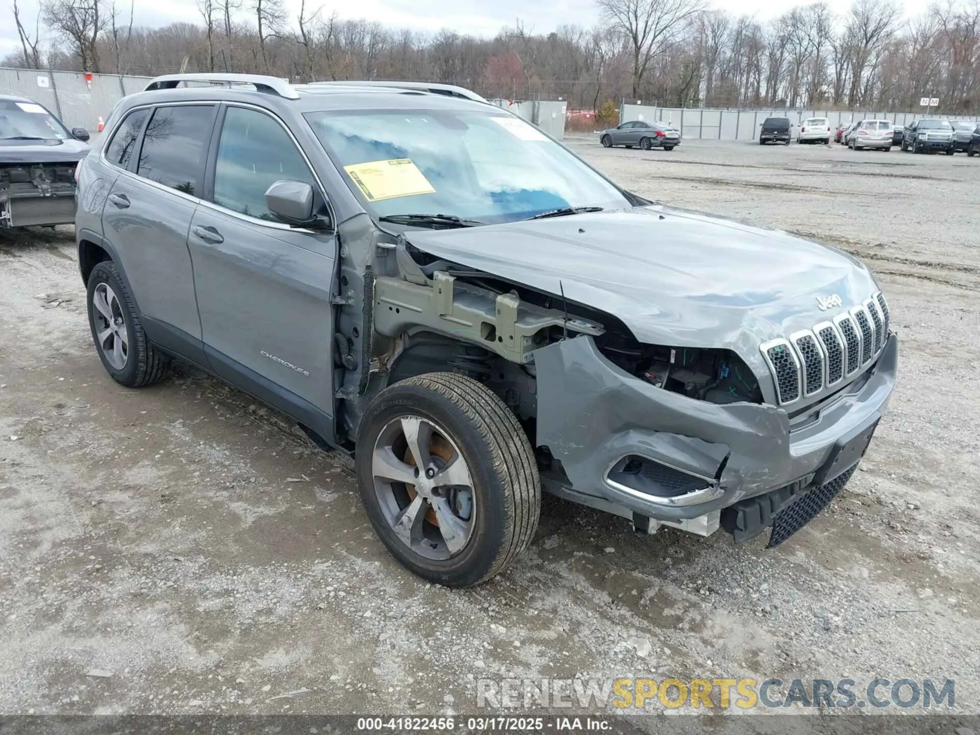 1 Photograph of a damaged car 1C4PJMDX7KD458933 JEEP CHEROKEE 2019