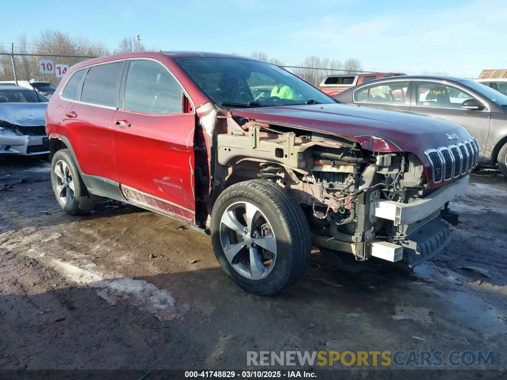 1 Photograph of a damaged car 1C4PJMDX8KD121008 JEEP CHEROKEE 2019