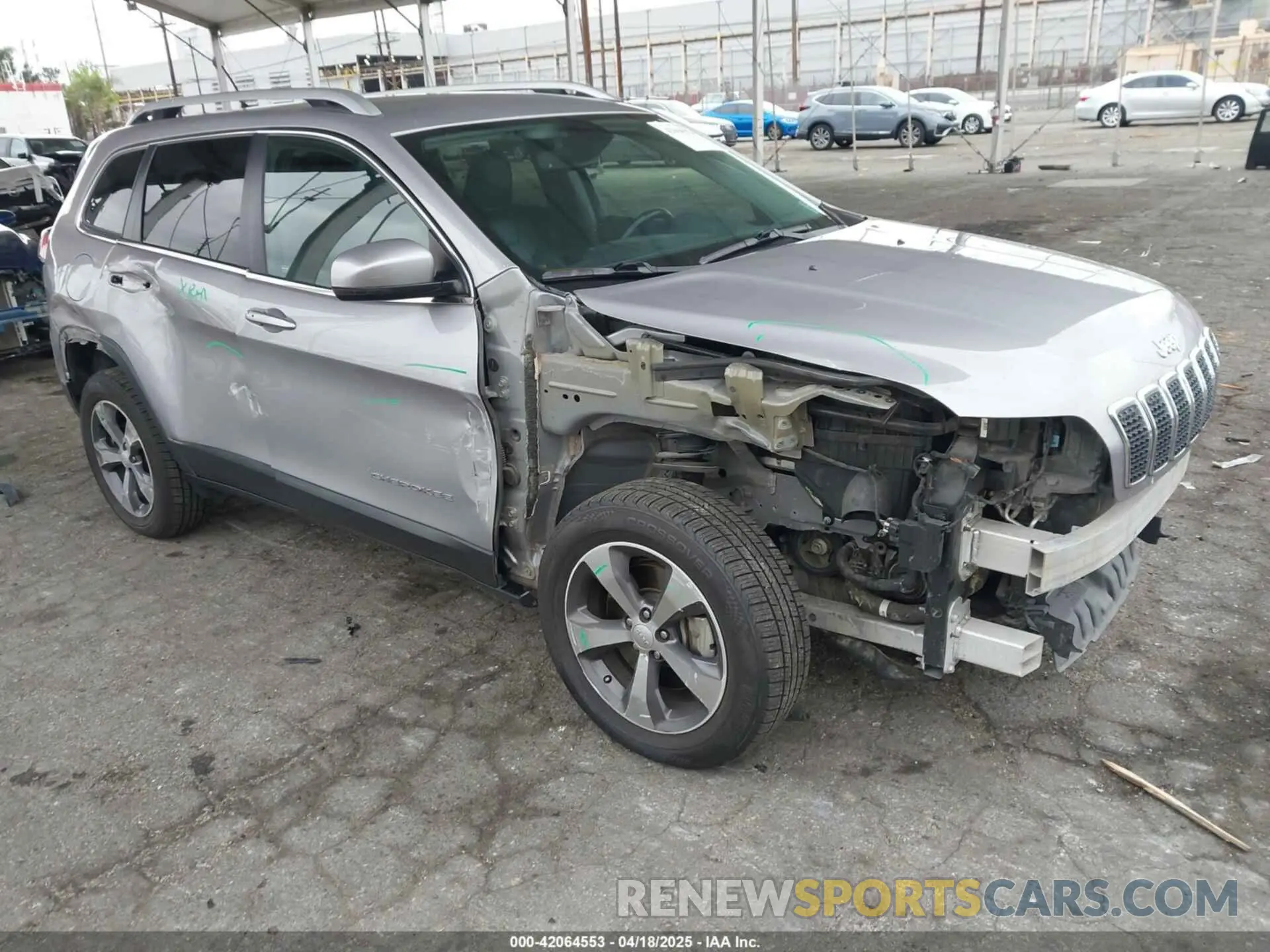 1 Photograph of a damaged car 1C4PJMDX8KD440702 JEEP CHEROKEE 2019